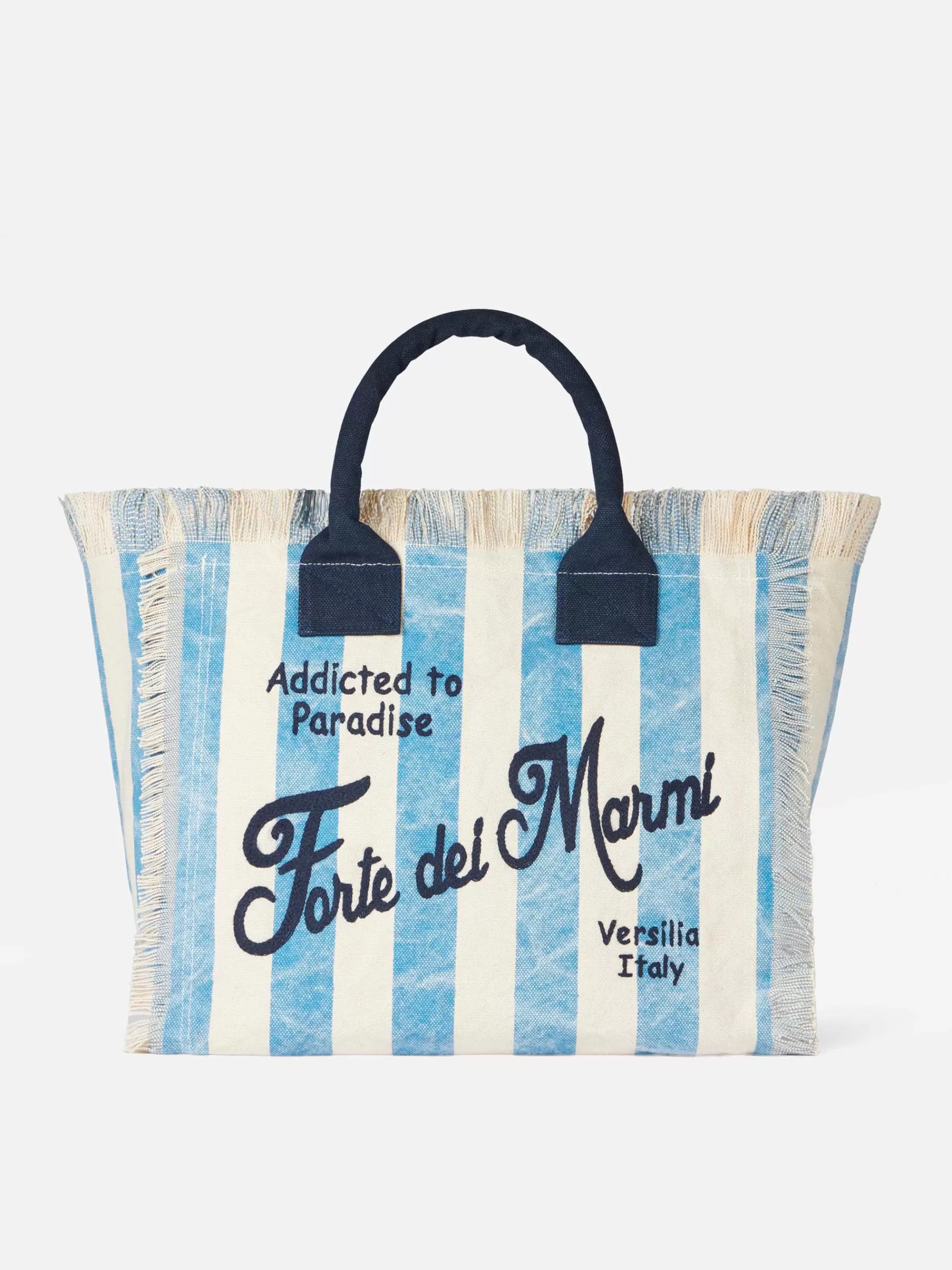 Hot Borsa a spalla Vanity in canvas con stampa Forte dei Marmi Donna Borse A Spalla | Borse A Spalla