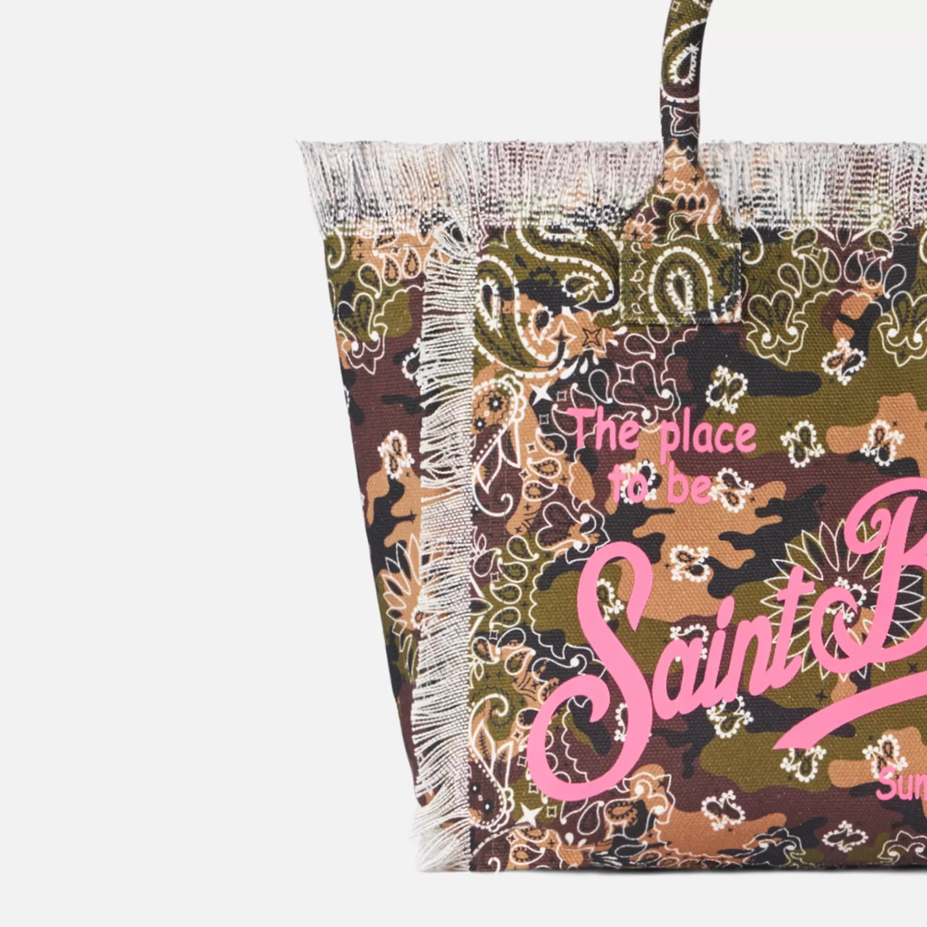 Cheap Borsa a spalla Vanity in canvas con stampa mimetica bandana Donna Borse A Spalla | Borse A Spalla