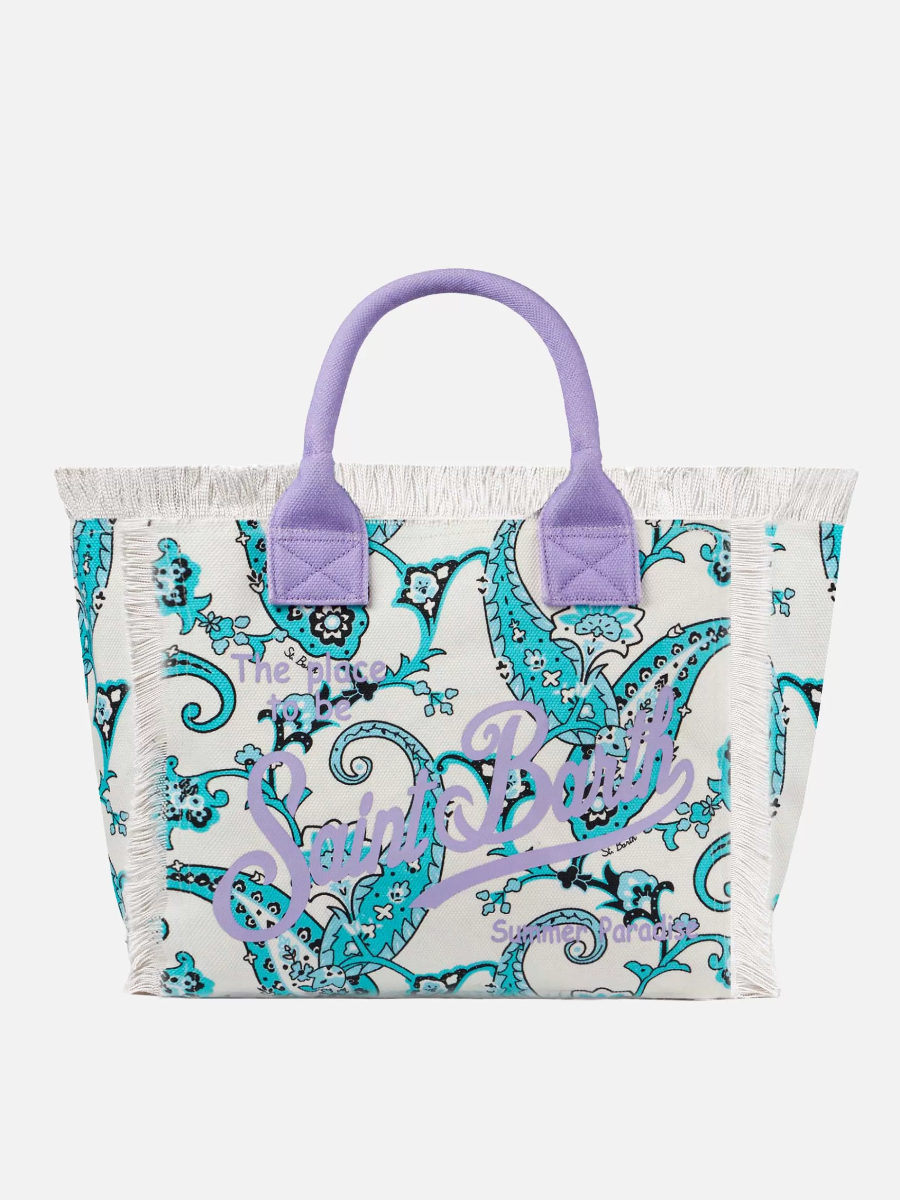 Fashion Borsa a spalla Vanity in canvas con stampa paisley Donna Borse A Spalla | Borse A Spalla