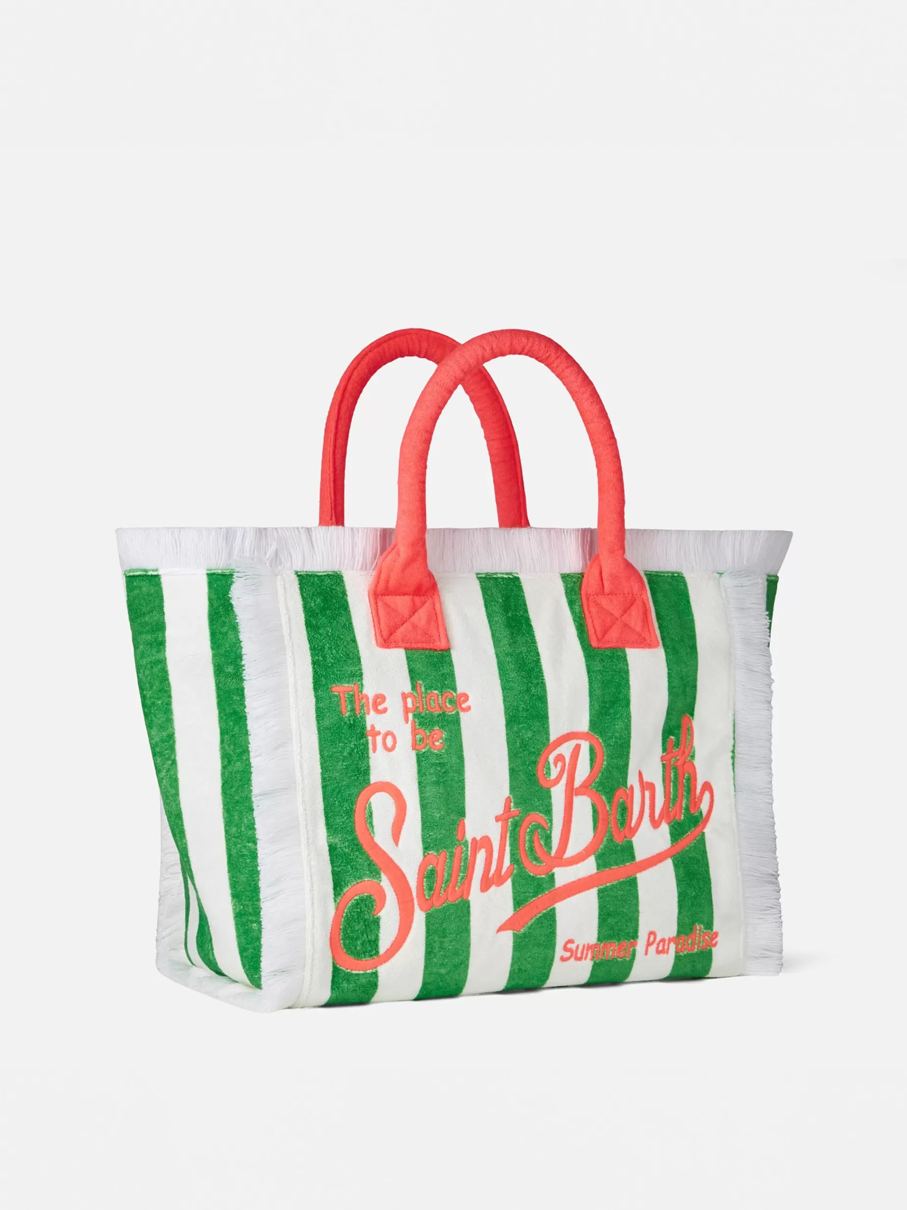 Best Sale Borsa a spalla Vanity in spugna con logo Saint Barth Donna Borse A Spalla | Borse A Spalla