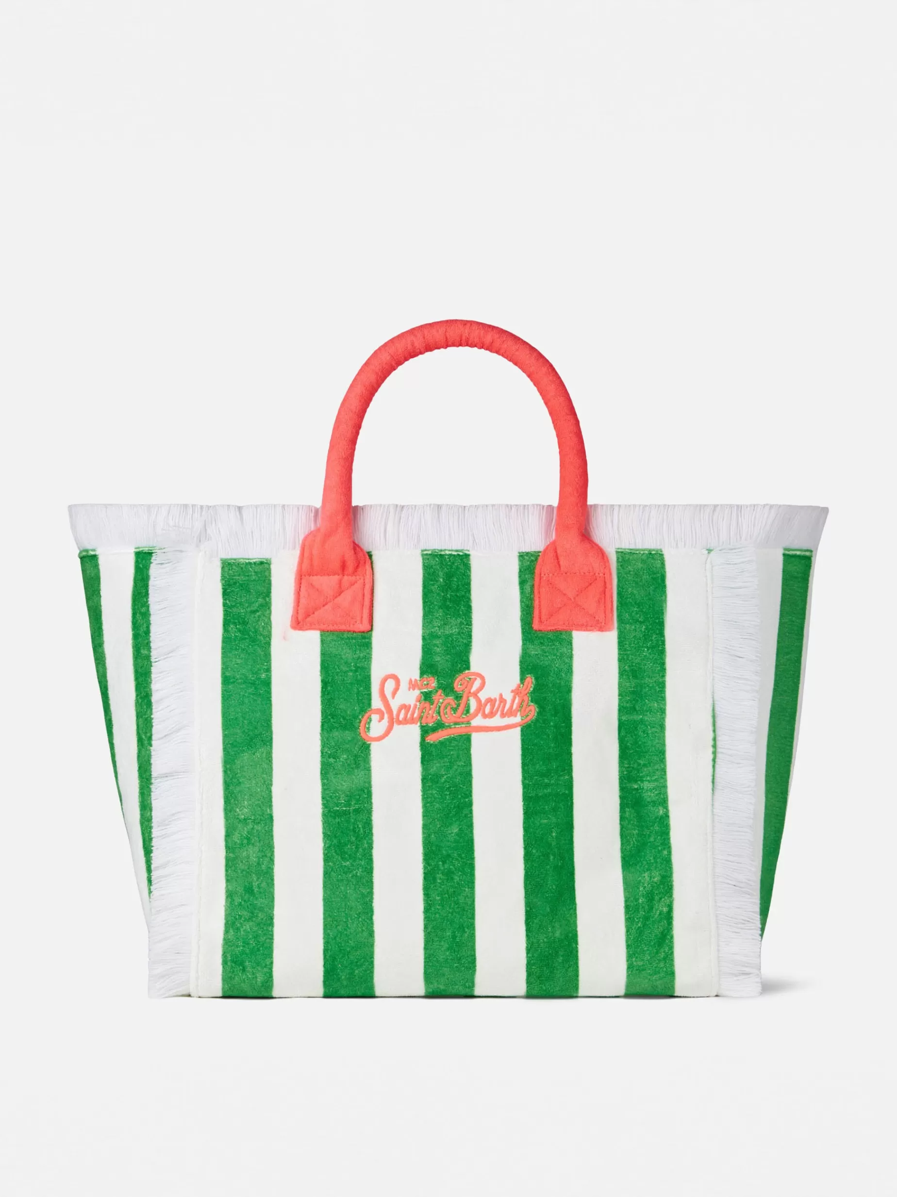 Best Sale Borsa a spalla Vanity in spugna con logo Saint Barth Donna Borse A Spalla | Borse A Spalla