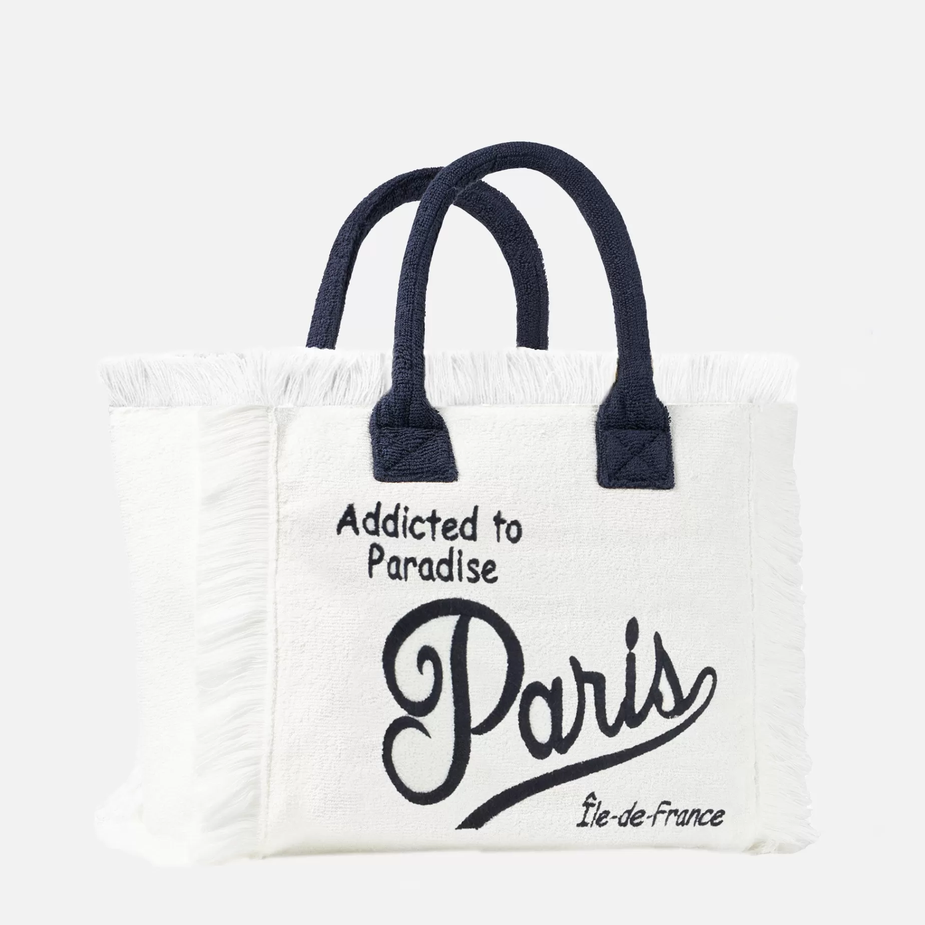 New Borsa a spalla Vanity in spugna con ricamo Paris Donna Borse A Spalla | Borse A Spalla