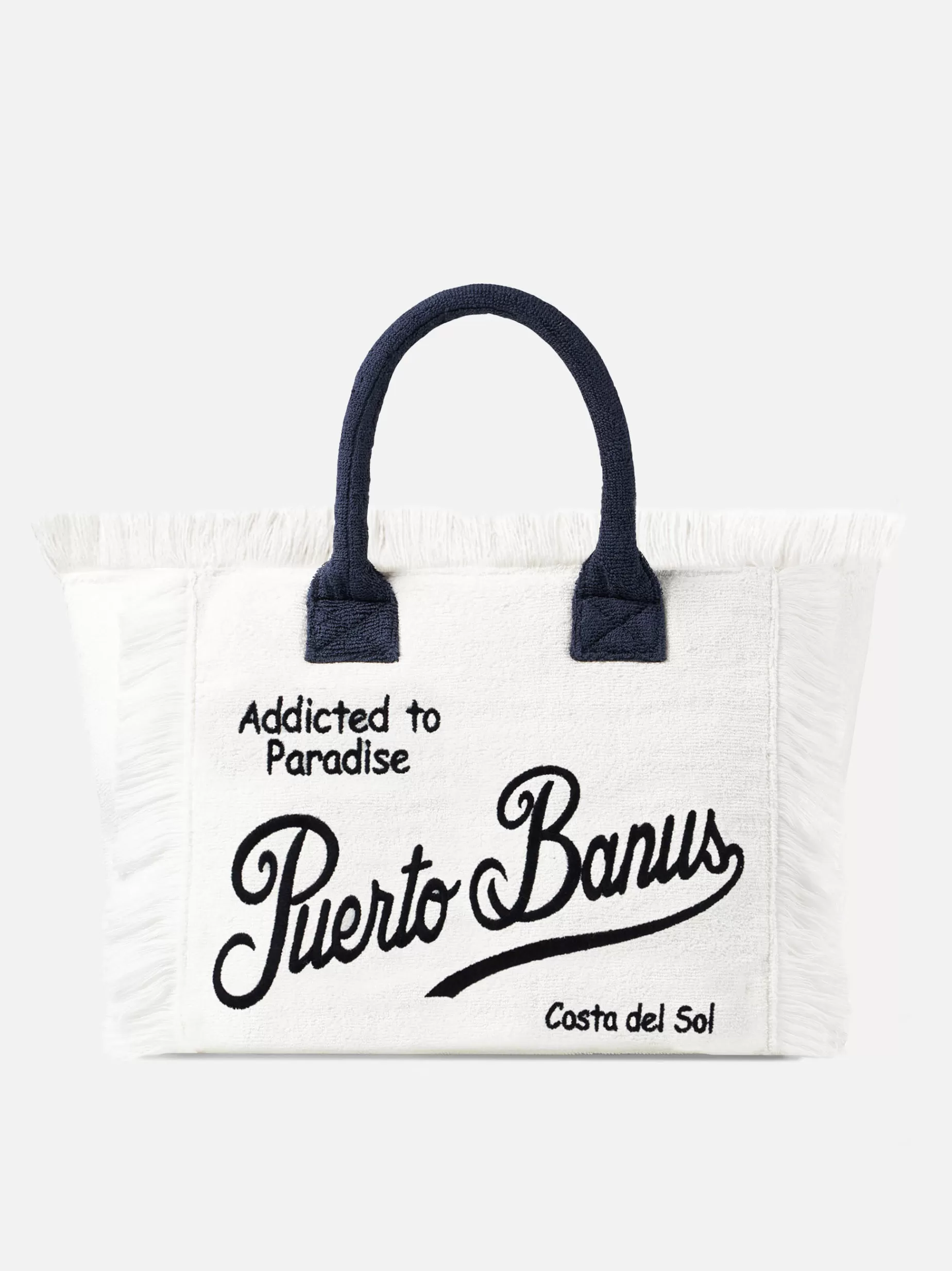 Best Borsa a spalla Vanity in spugna con ricamo Puerto Banus Donna Borse A Spalla | Borse A Spalla