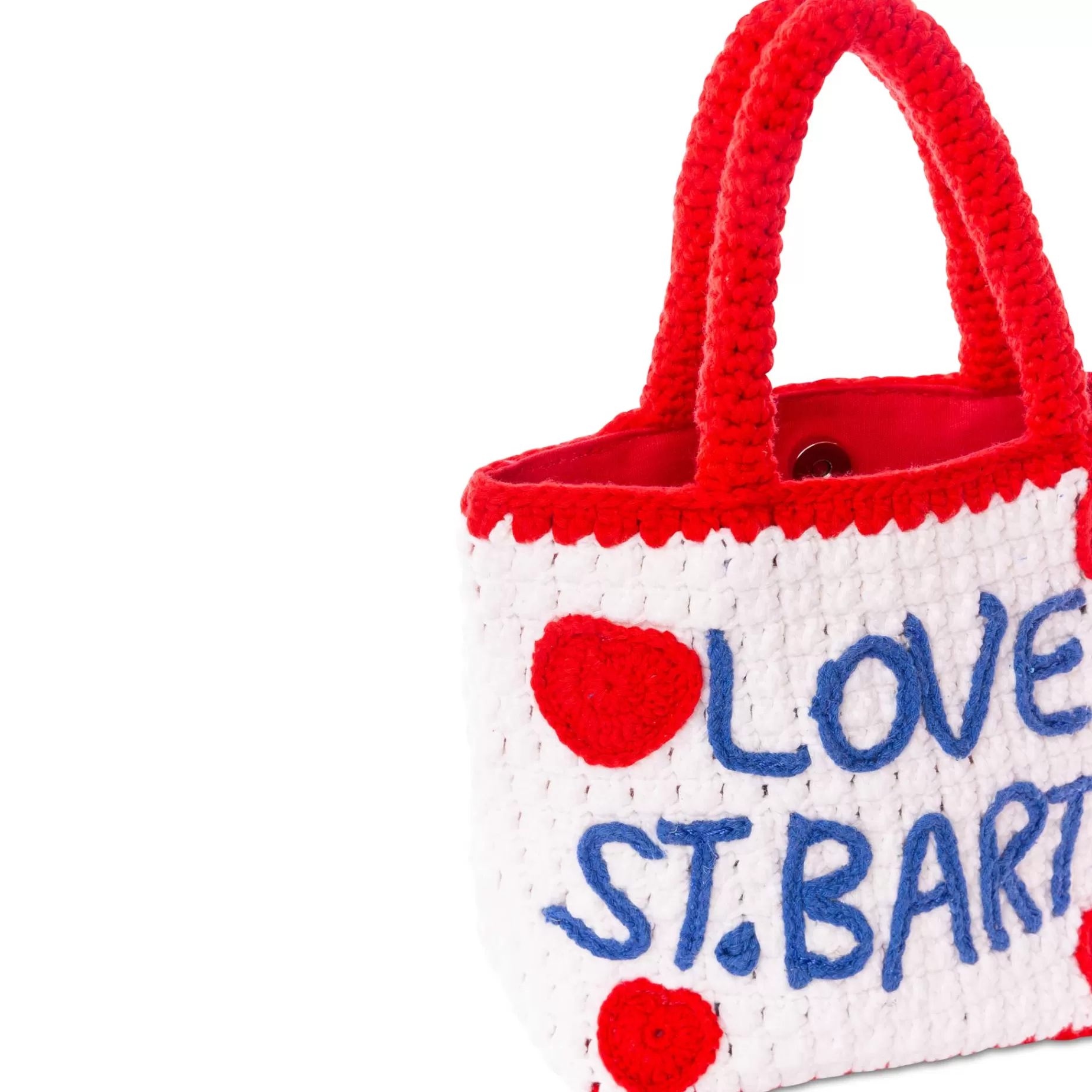 New Borsa all'uncinetto con ricamo a cuore Donna Borse A Mano | Borse A Mano