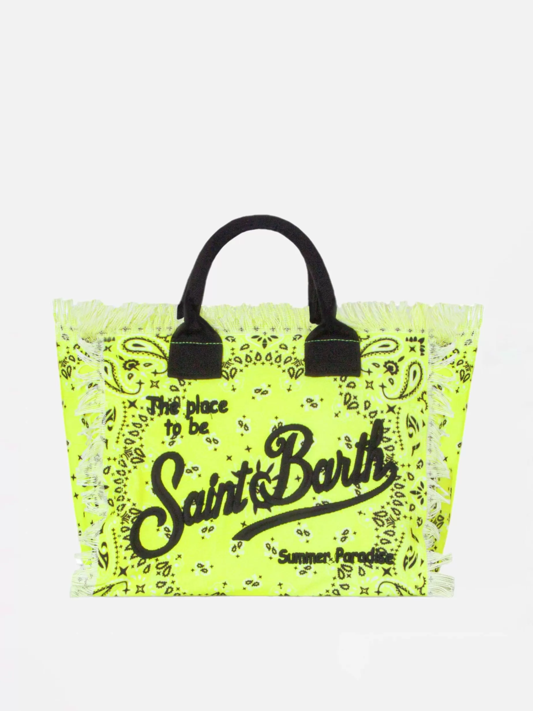 Best Borsa Colette in canvas di cotone con stampa bandana giallo fluo Donna Borse A Mano | Borse A Mano