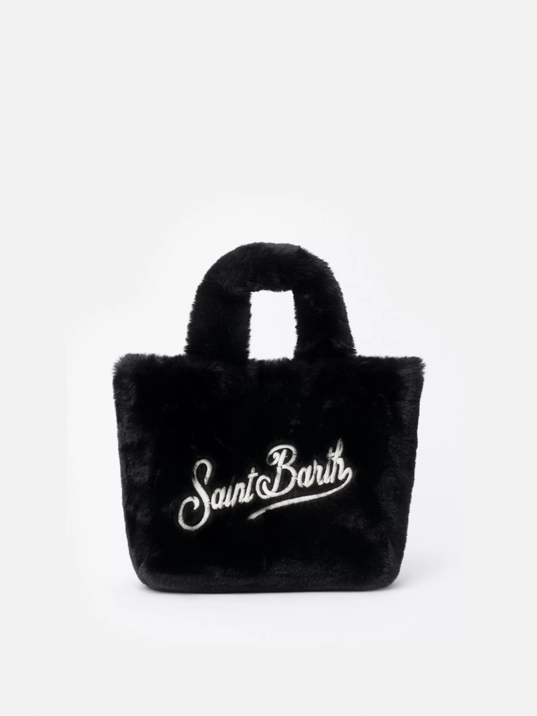 Flash Sale Borsa Mini Vanity nera effetto fur Donna Mini Borse