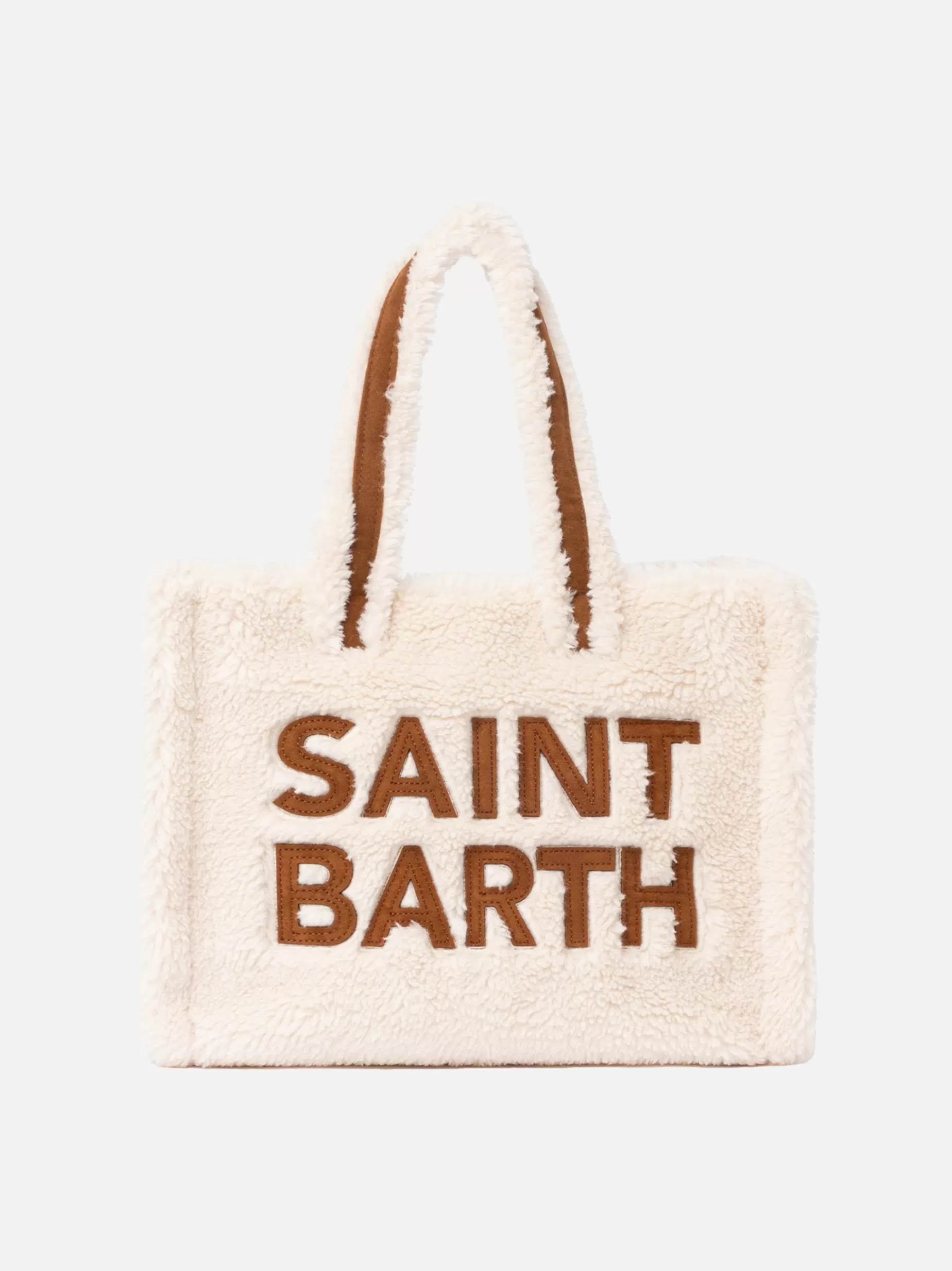 Cheap Borsa piccola morbida bianca Teddy con logo Saint Barth e tracolla Donna Borse A Spalla | Borse A Spalla