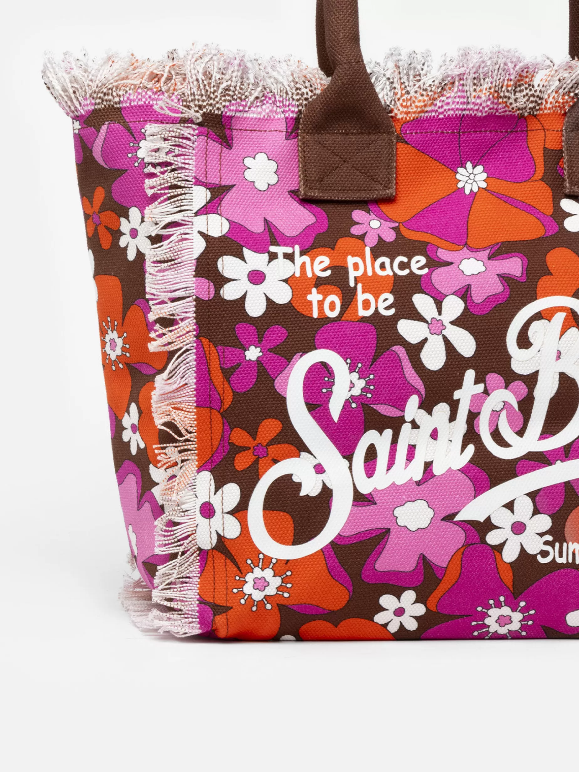 Discount Borsa tote in tela di cotone con stampa floreale retrò Donna Borse A Spalla | Borse A Spalla