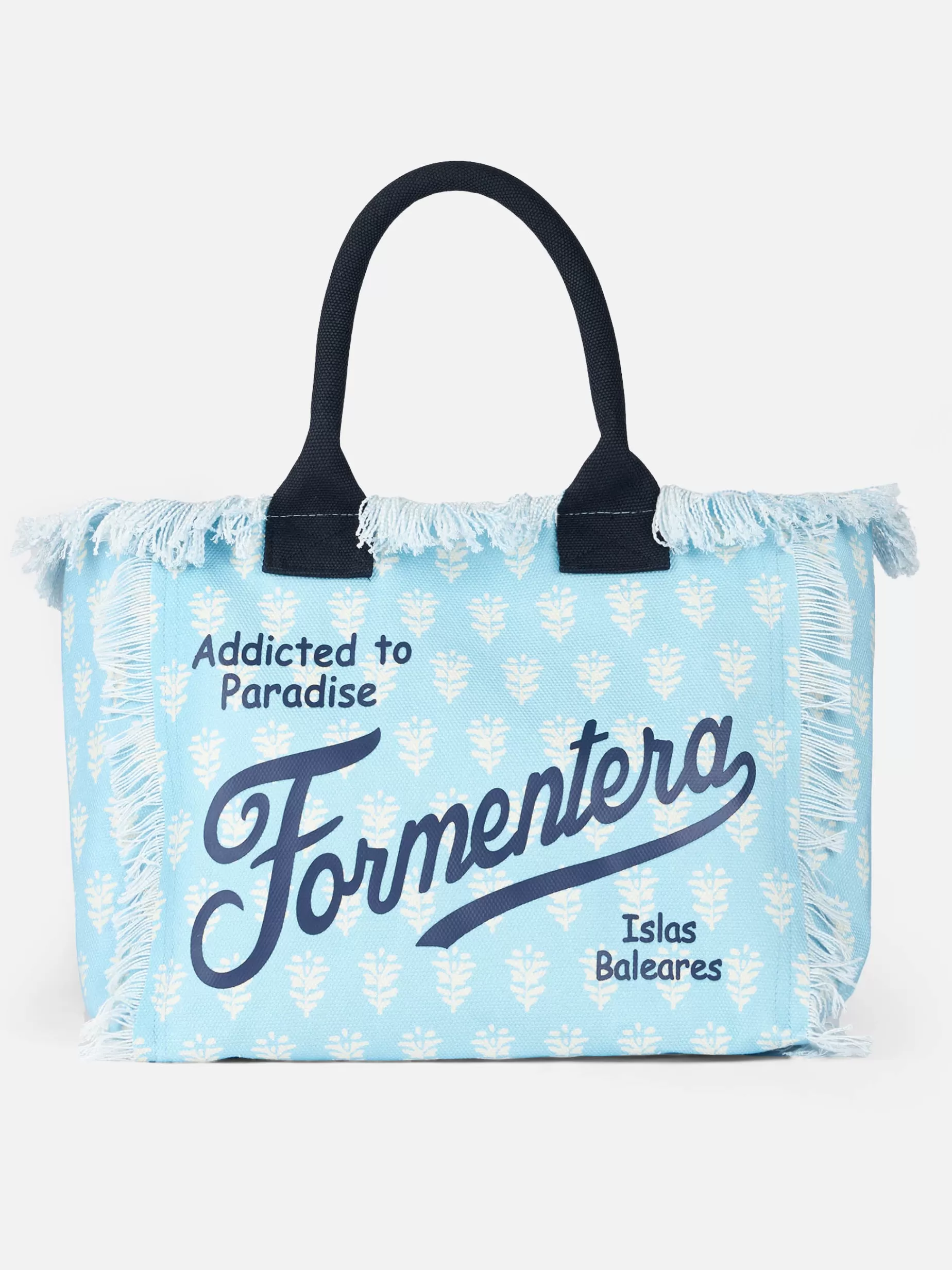 Cheap Borsa tote Vanity in tela di cotone a fiori Formentera Donna Borse A Spalla | Borse A Spalla