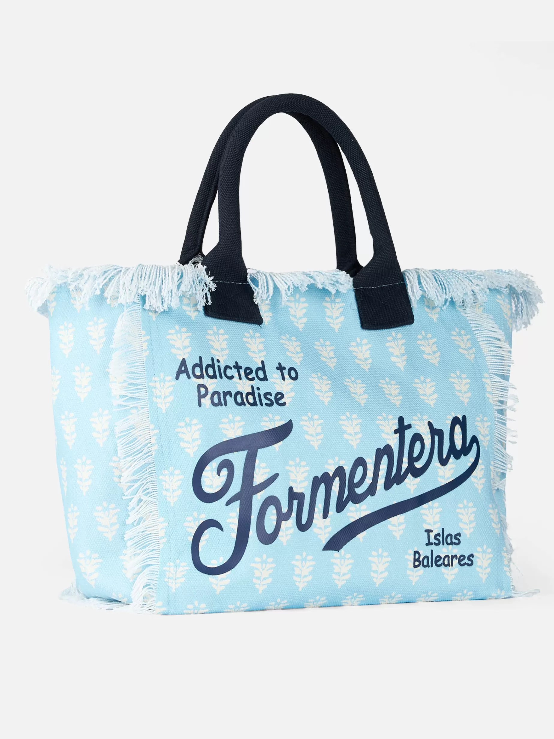 Cheap Borsa tote Vanity in tela di cotone a fiori Formentera Donna Borse A Spalla | Borse A Spalla
