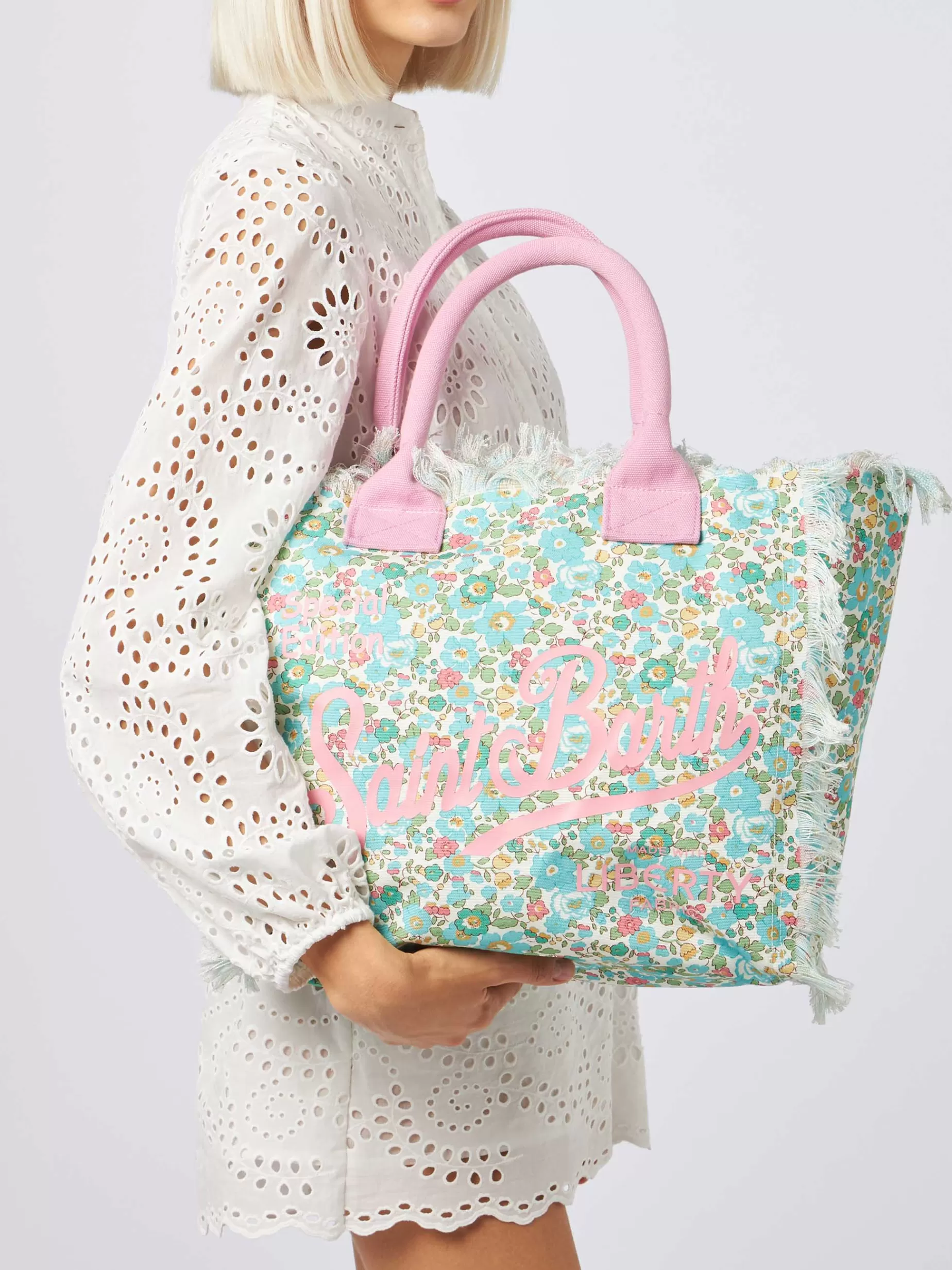 New Borsa tote Vanity Liberty in tela di cotone Betsy | REALIZZATA CON TESSUTO LIBERTY Donna Borse A Spalla | Borse A Spalla