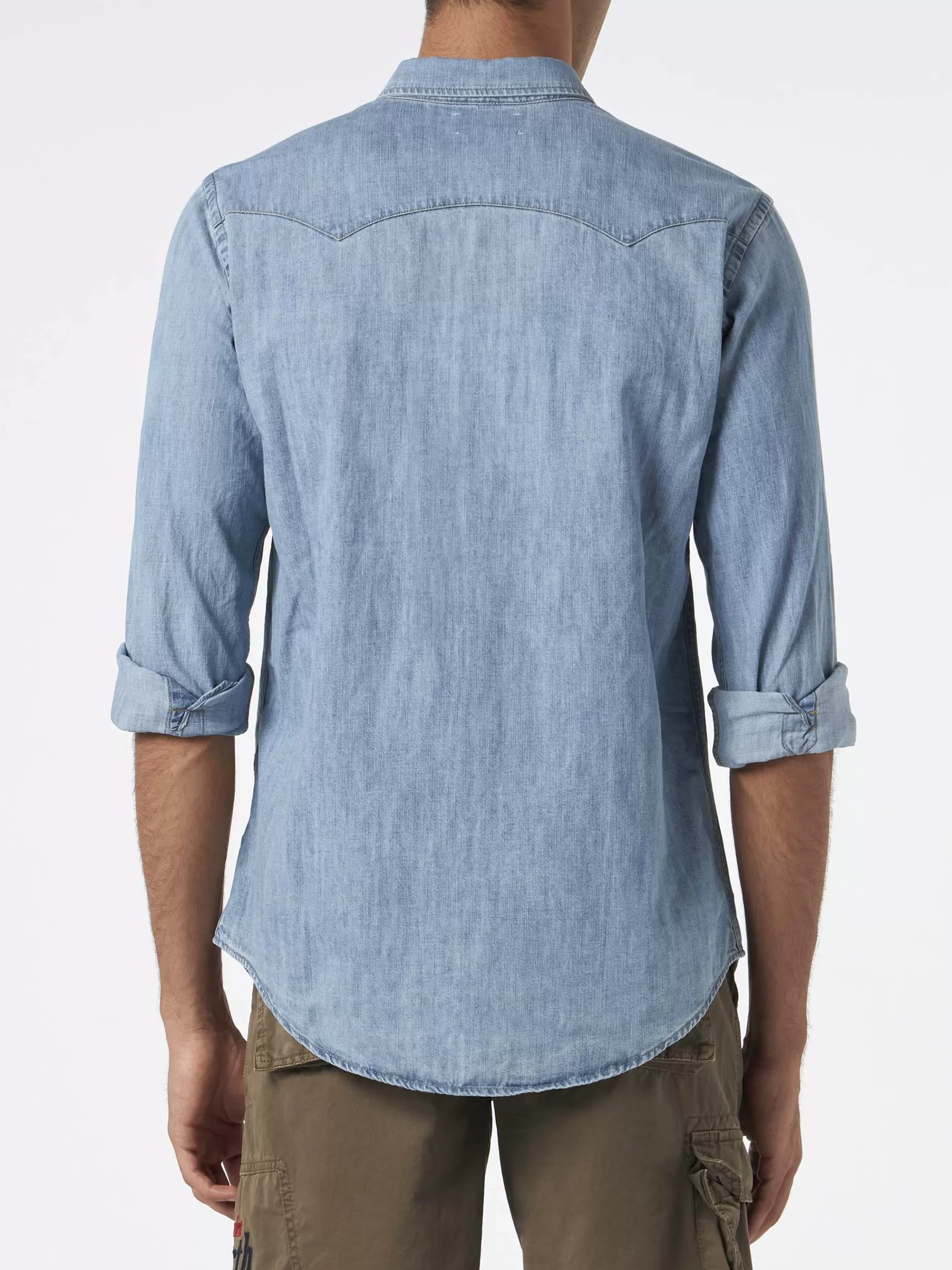 Shop Camicia da uomo in cotone denim Uomo Camicie | Abbigliamento