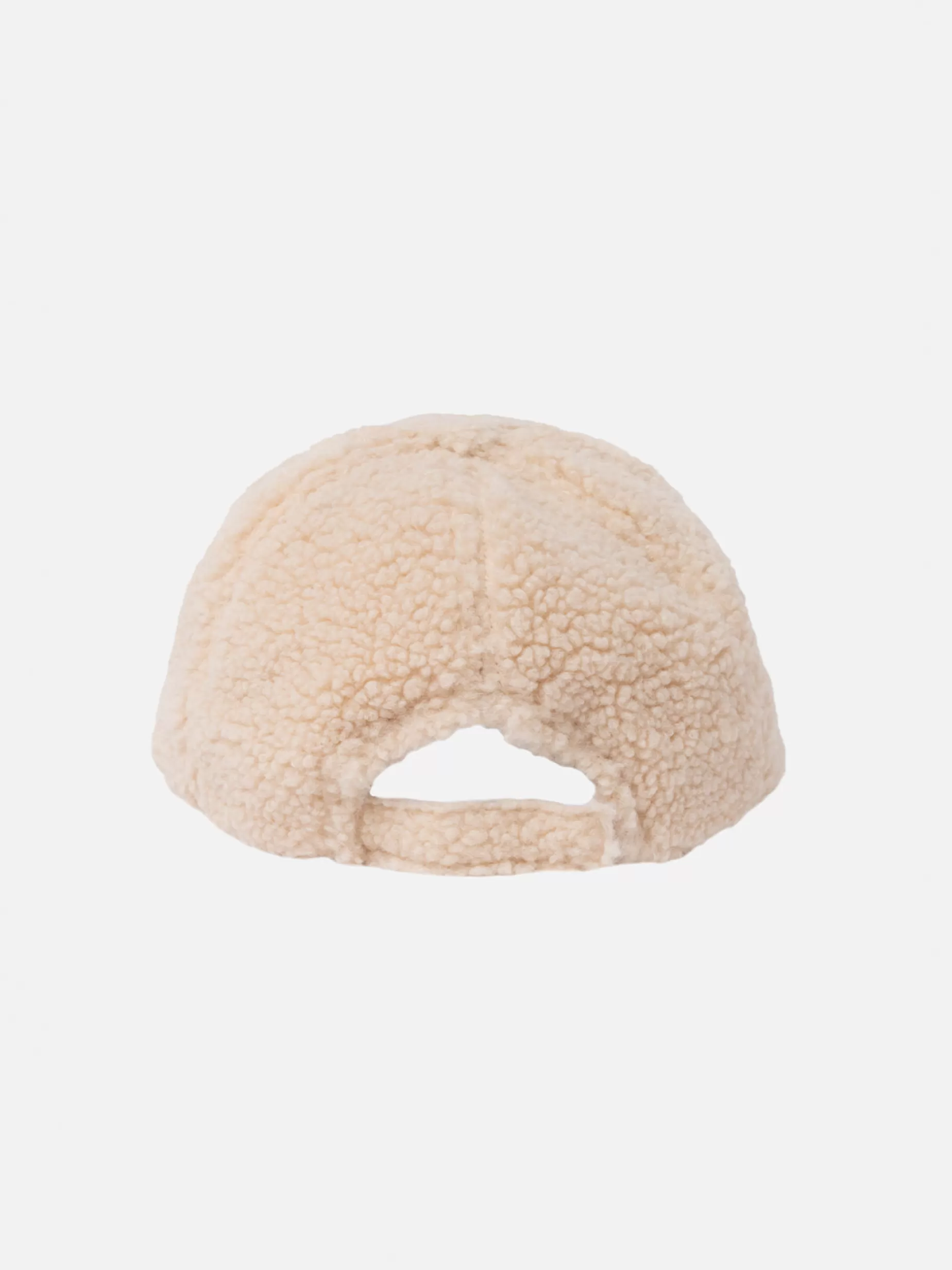 Store Cappellino da baseball in peluche beige con logo ricamato Donna Cappelli E Berretti