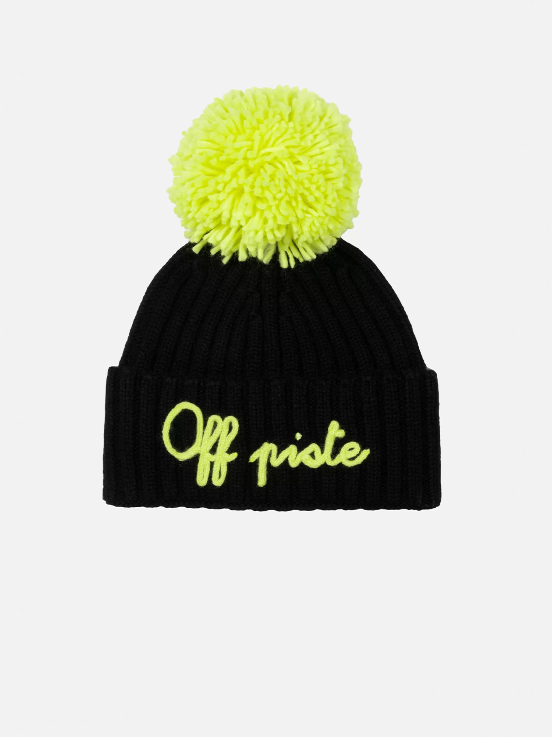 Discount Cappello blu da bambino Wengen con pompon e ricamo Off Piste Bambino Cappelli E Berretti