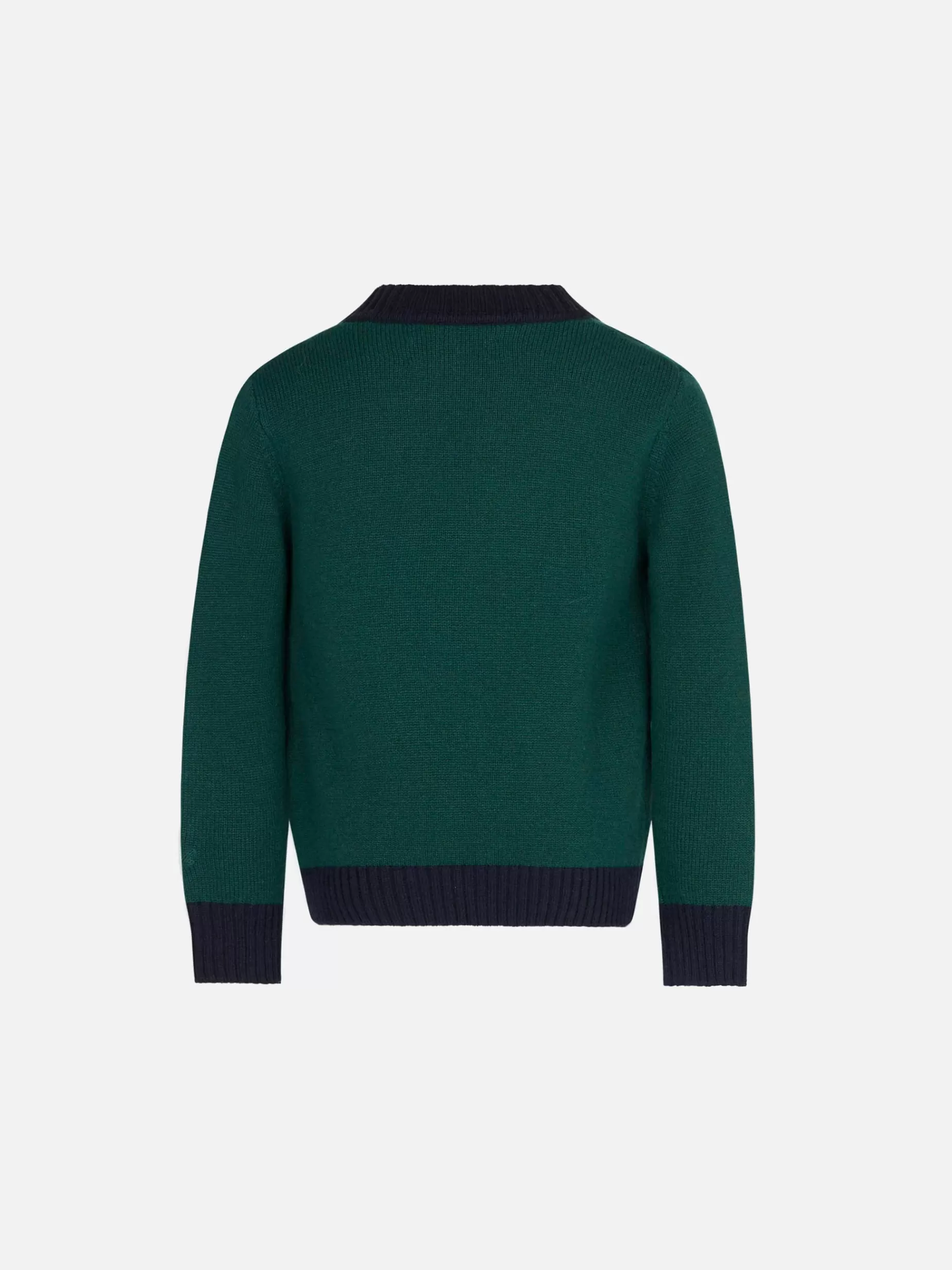 Sale Cardigan in maglia con patch e ricamo St. Barth College Bambino Maglieria