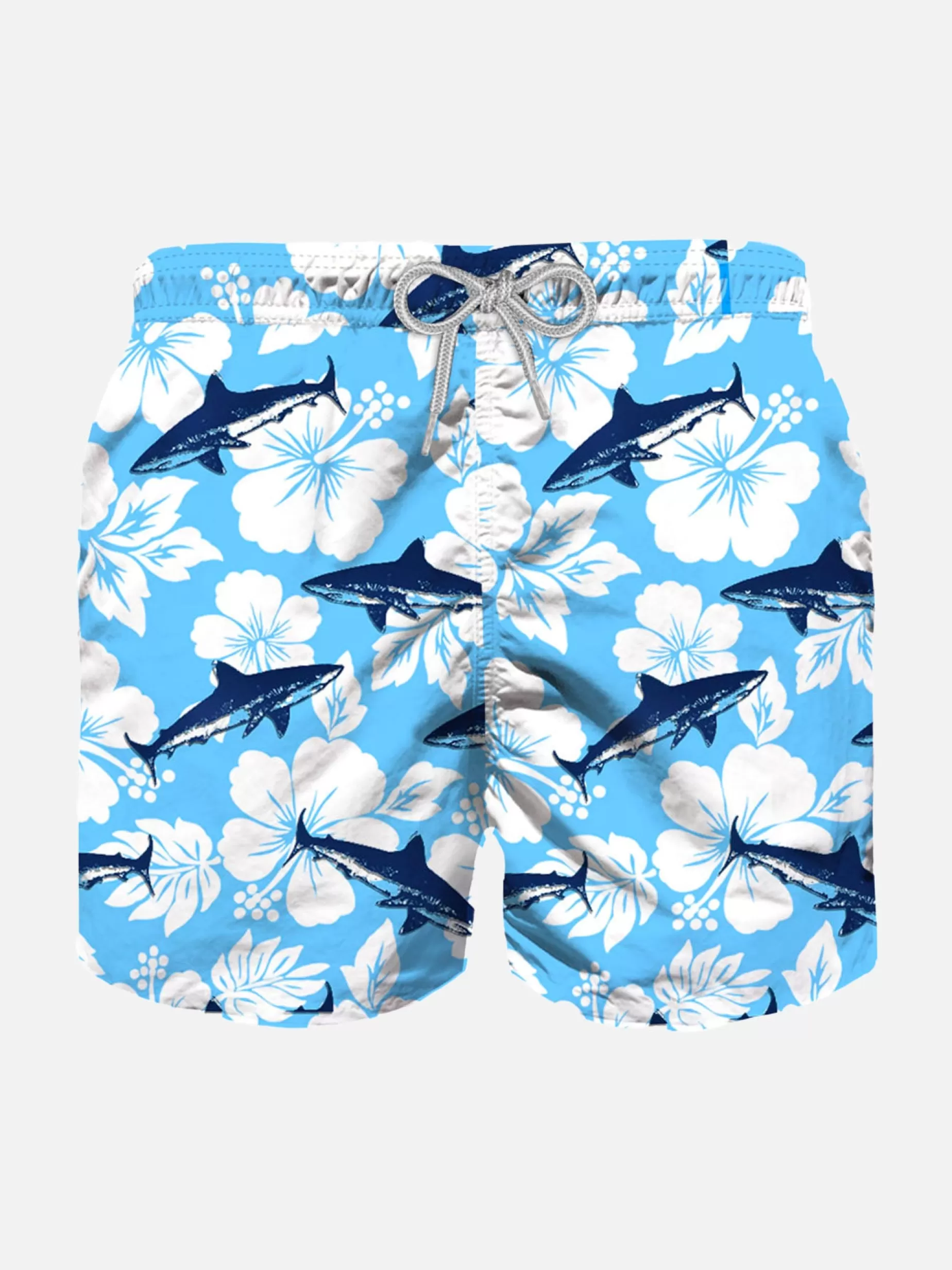 Sale Costume da bambino con stampa floreale e squali Beachwear