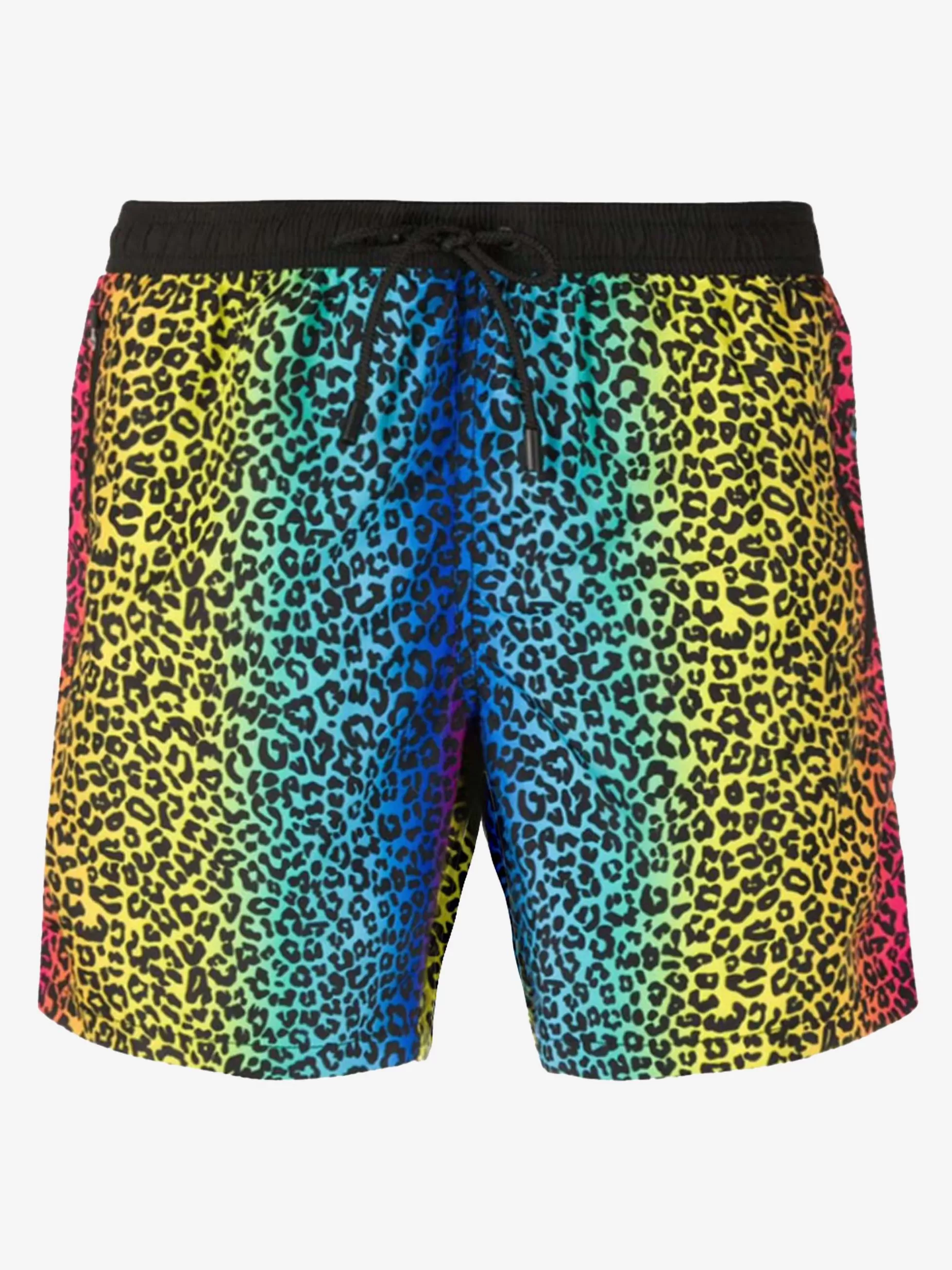 New Costume da bagno con zip in tessuto leggero stampa animalier arcobaleno Uomo Costumi Mare Stampati | Tessuto Leggero