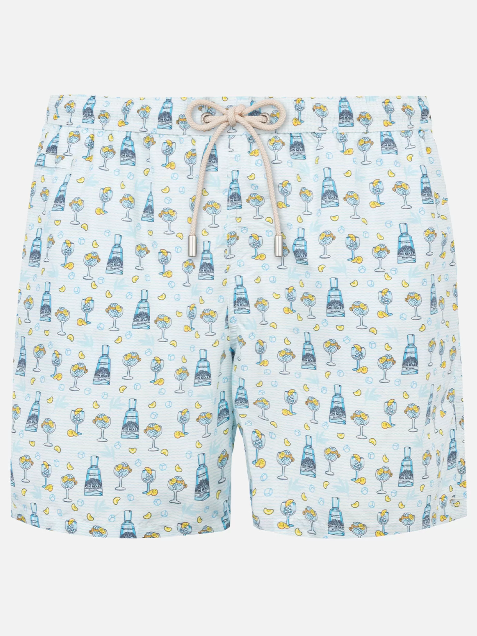 Sale Costume da bagno da uomo in tessuto leggero con stampa gin | GIN MARE EDIZIONE SPECIALE Uomo Costumi Mare Microfantasia | Tessuto Leggero