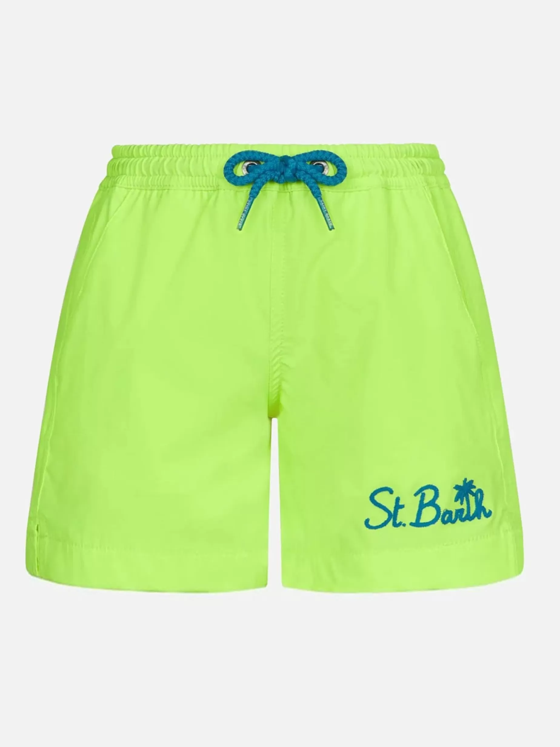 Best Sale Costume da bagno da bambino comfort giallo fluo Bambino Costumi Mare Tinta Unita