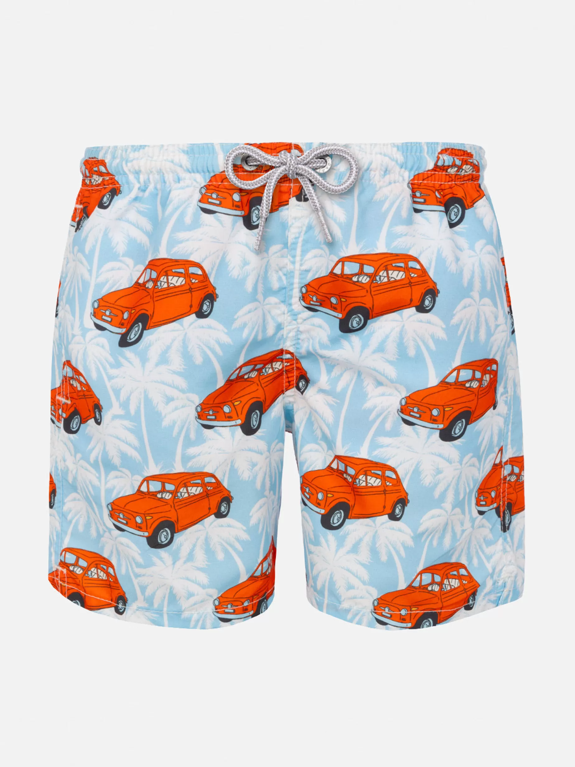 Cheap Costume da bagno da bambino con stampa auto Fiat 500 | Edizione Speciale FIAT© Uomo Tessuto Mano Pesca | Tessuto Mano Pesca