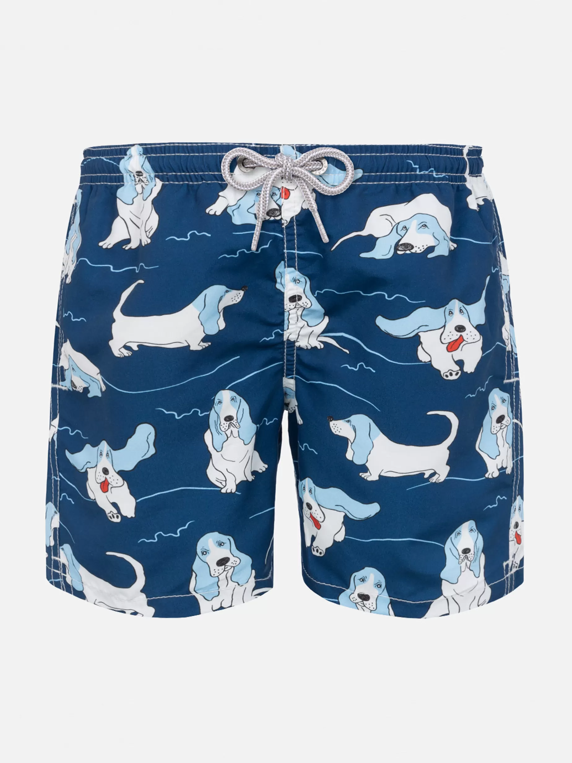 Cheap Costume da bagno da bambino con stampa Basset Hound Uomo Tessuto Mano Pesca | Tessuto Mano Pesca