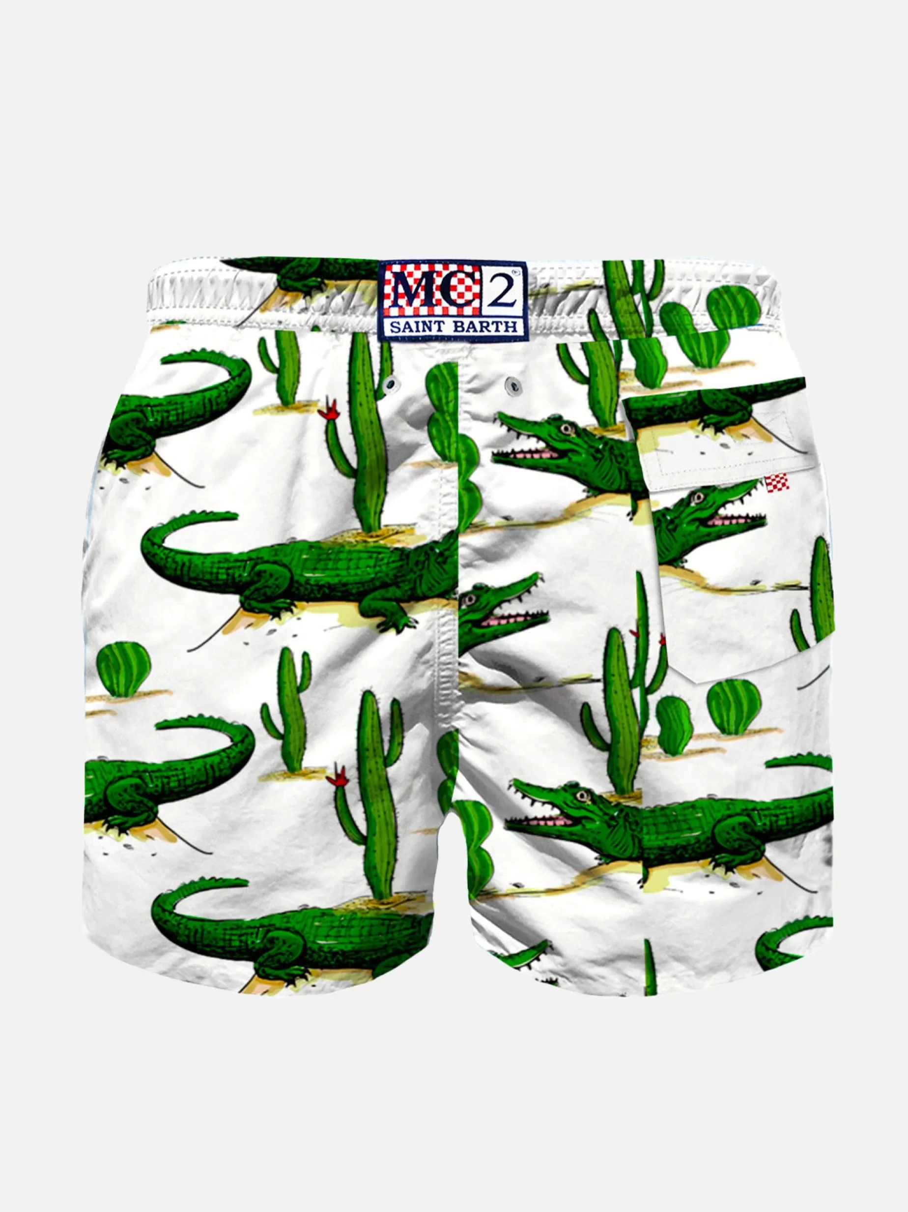 Cheap Costume da bagno da bambino con stampa coccodrillo e cactus Uomo Tessuto Mano Pesca | Tessuto Mano Pesca