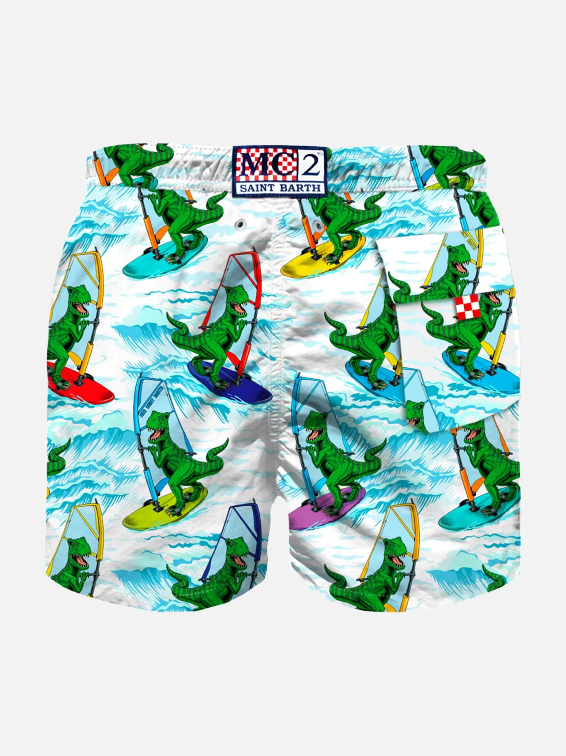 Cheap Costume da bagno da bambino con stampa di dinosauri Uomo Costumi Mare Stampati | Tessuto Mano Pesca