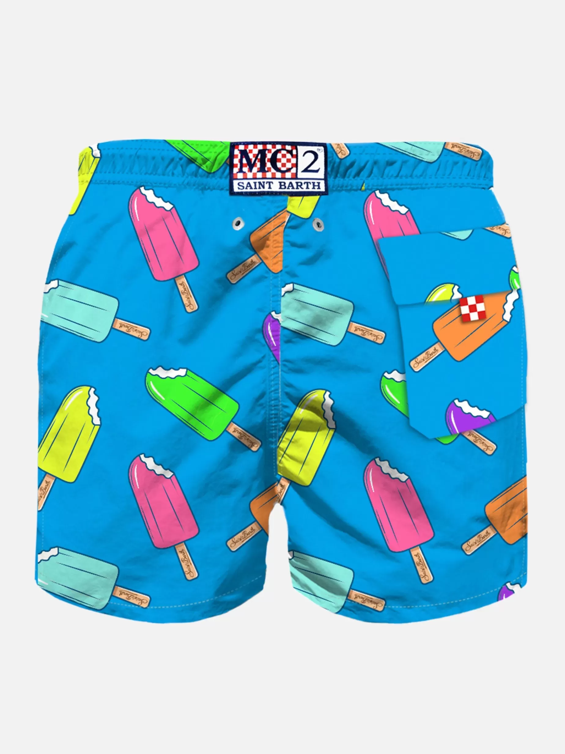 Clearance Costume da bagno da bambino con stampa gelati Uomo Tessuto Mano Pesca | Tessuto Mano Pesca