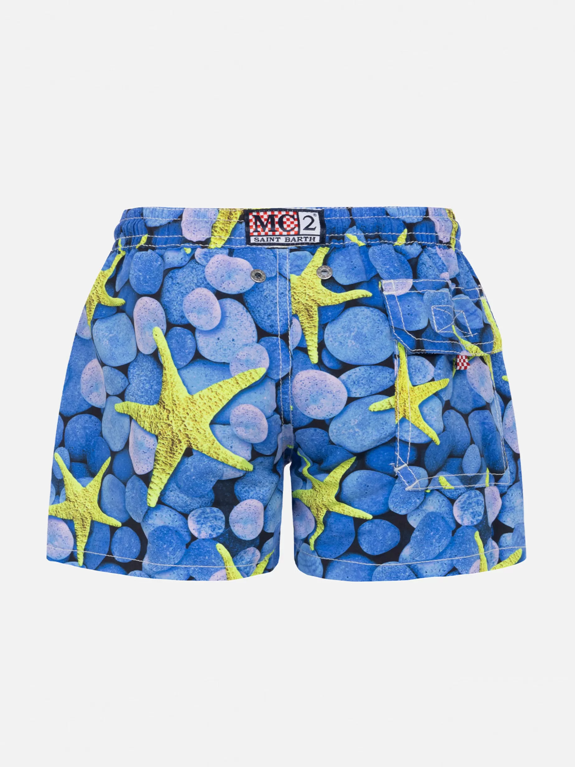 Best Sale Costume da bagno da bambino con stampa stelle marine Uomo Tessuto Mano Pesca | Tessuto Mano Pesca