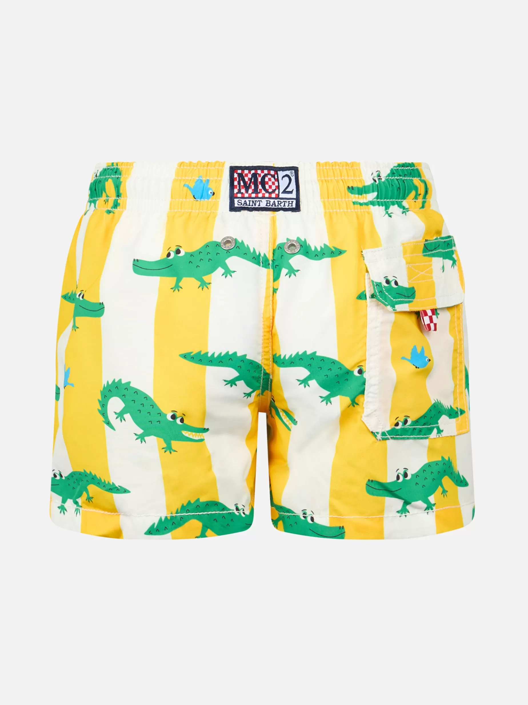 Cheap Costume da bagno da bambino di media lunghezza Jean con stampa coccodrillo Uomo Costumi Mare Stampati | Tessuto Mano Pesca