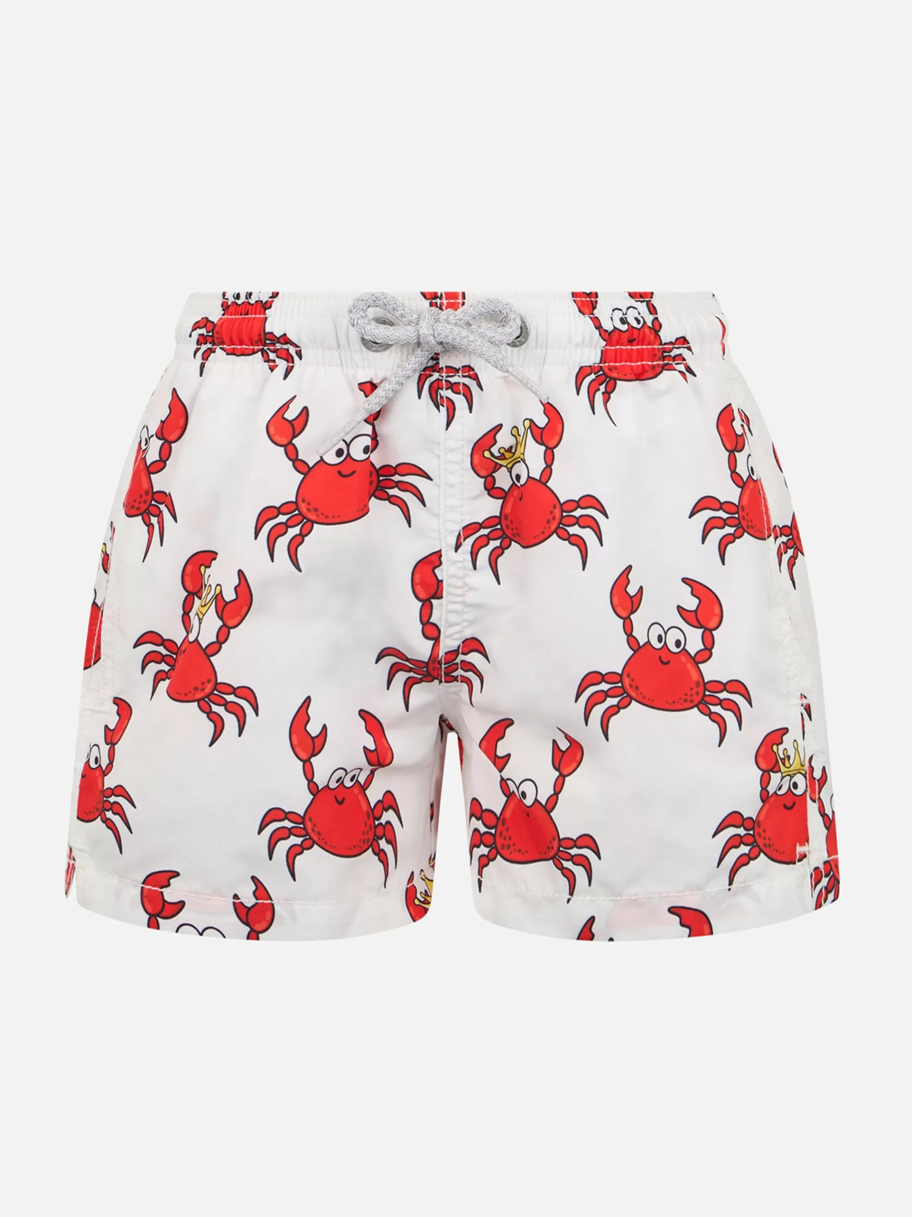 Cheap Costume da bagno da bambino di media lunghezza Jean con stampa granchio reale Uomo Costumi Mare Stampati | Tessuto Mano Pesca