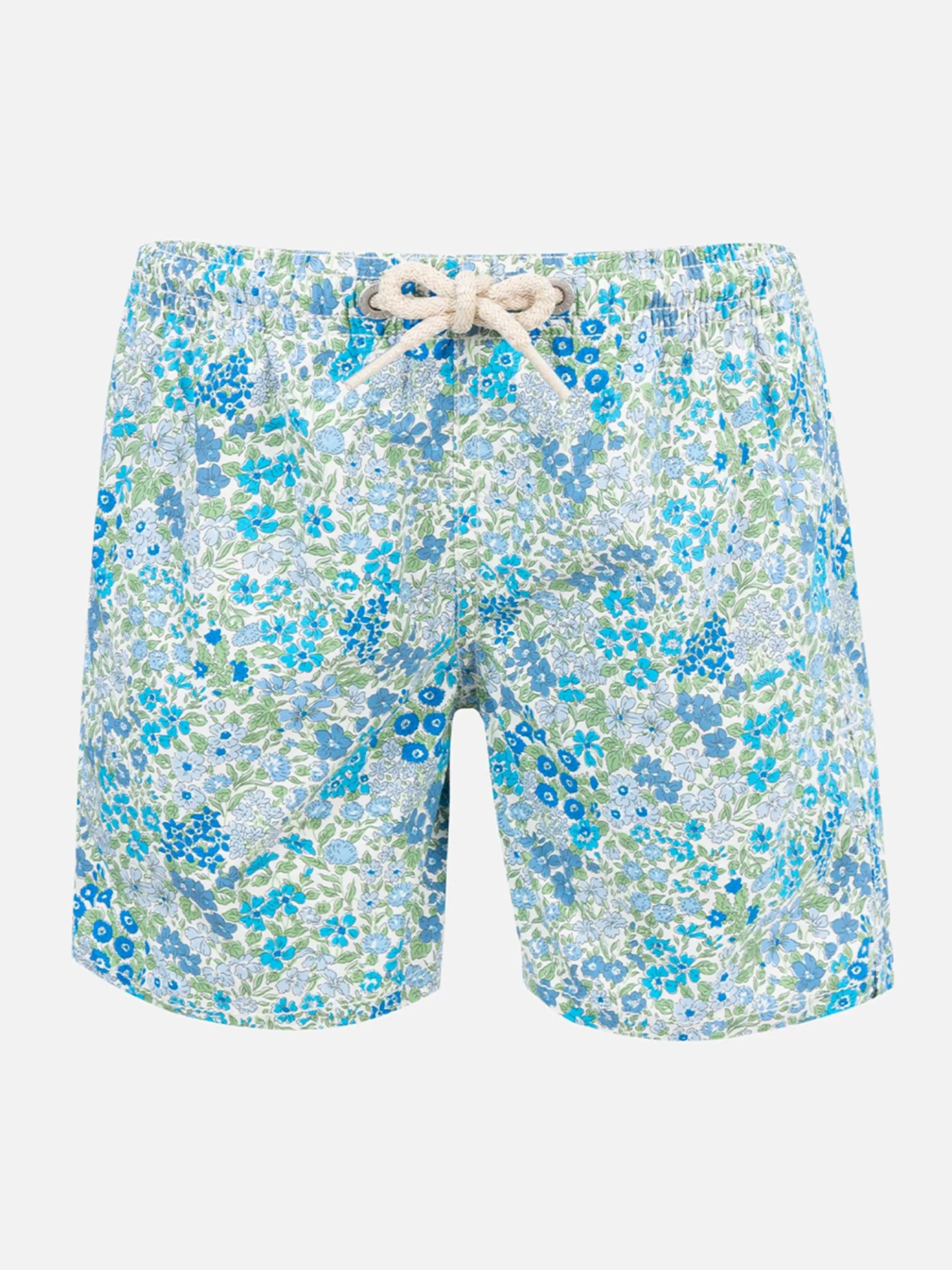 Best Costume da bagno da bambino in jeans di media lunghezza con stampa Joanna Luise | REALIZZATI CON TESSUTO LIBERTY Uomo Costumi Mare Stampati | Tessuto Mano Pesca