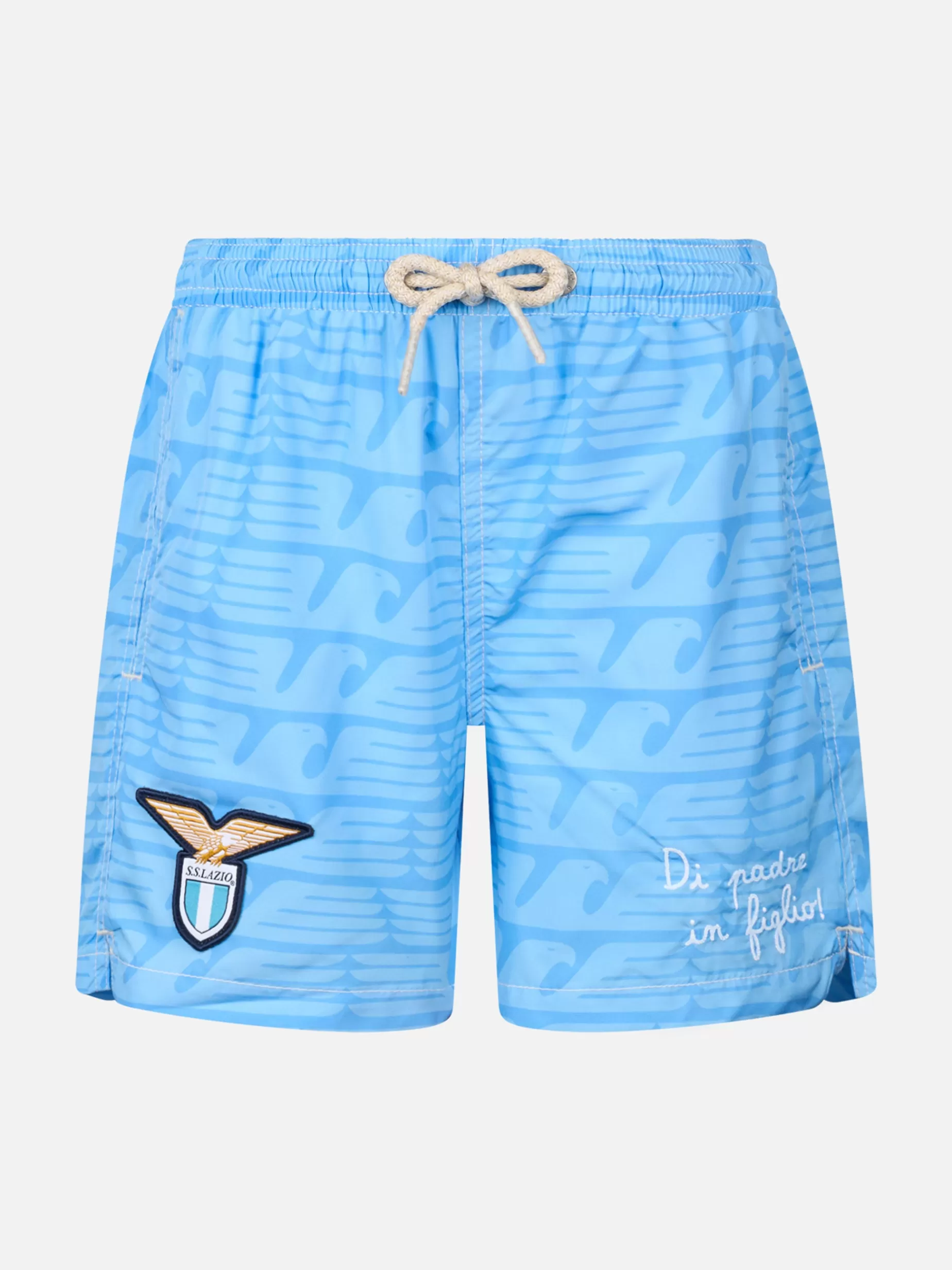 Best Costume da bagno da bambino in tessuto leggero con stampa Lazio | SS LAZIO SPECIAL EDITION Bambino Costumi Mare Stampati | Tessuto Leggero