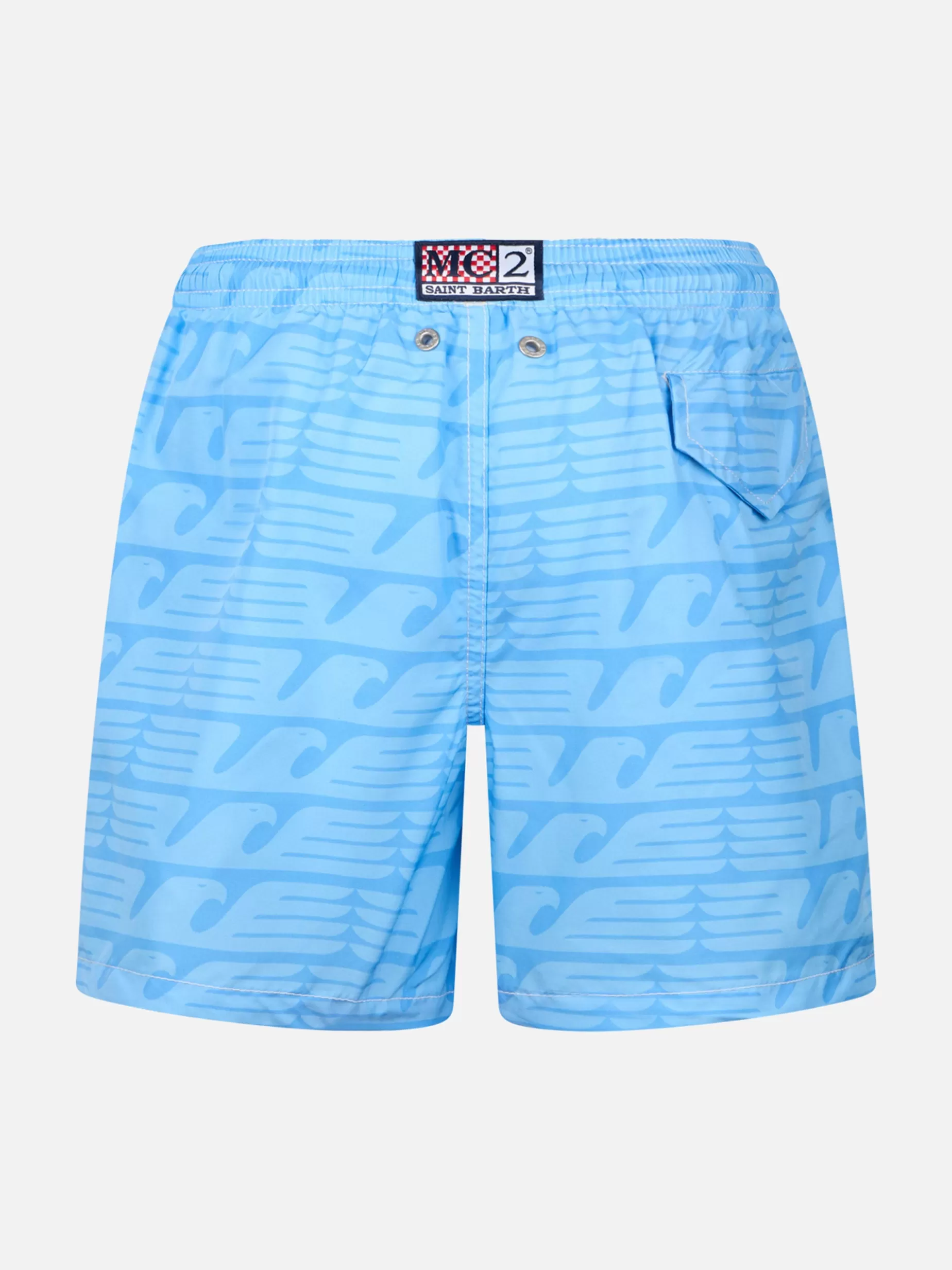 Best Costume da bagno da bambino in tessuto leggero con stampa Lazio | SS LAZIO SPECIAL EDITION Bambino Costumi Mare Stampati | Tessuto Leggero