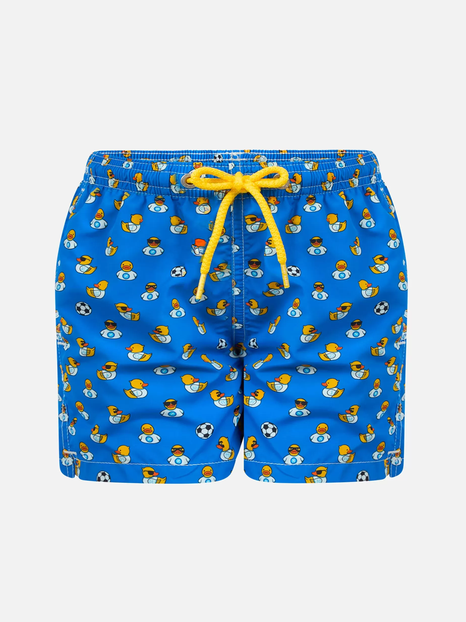Best Costume da bagno da bambino in tessuto leggero con stampa logo Ducky e Napoli | SSC NAPOLI SPECIAL EDITION Bambino Costumi Mare Stampati | Tessuto Leggero