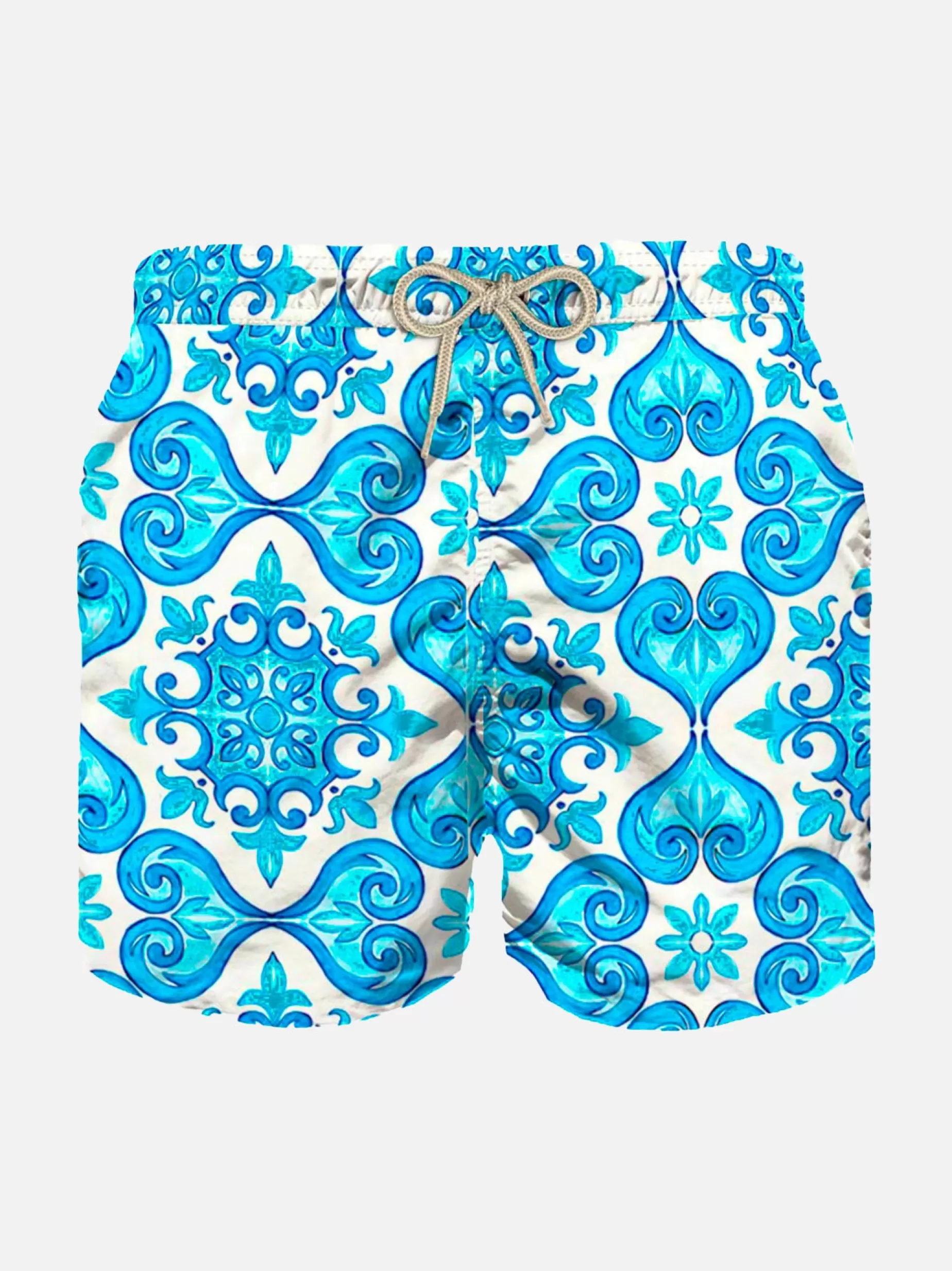 Store Costume da bagno da bambino leggero con stampa maiolica Bambino Tessuto Leggero | Beachwear