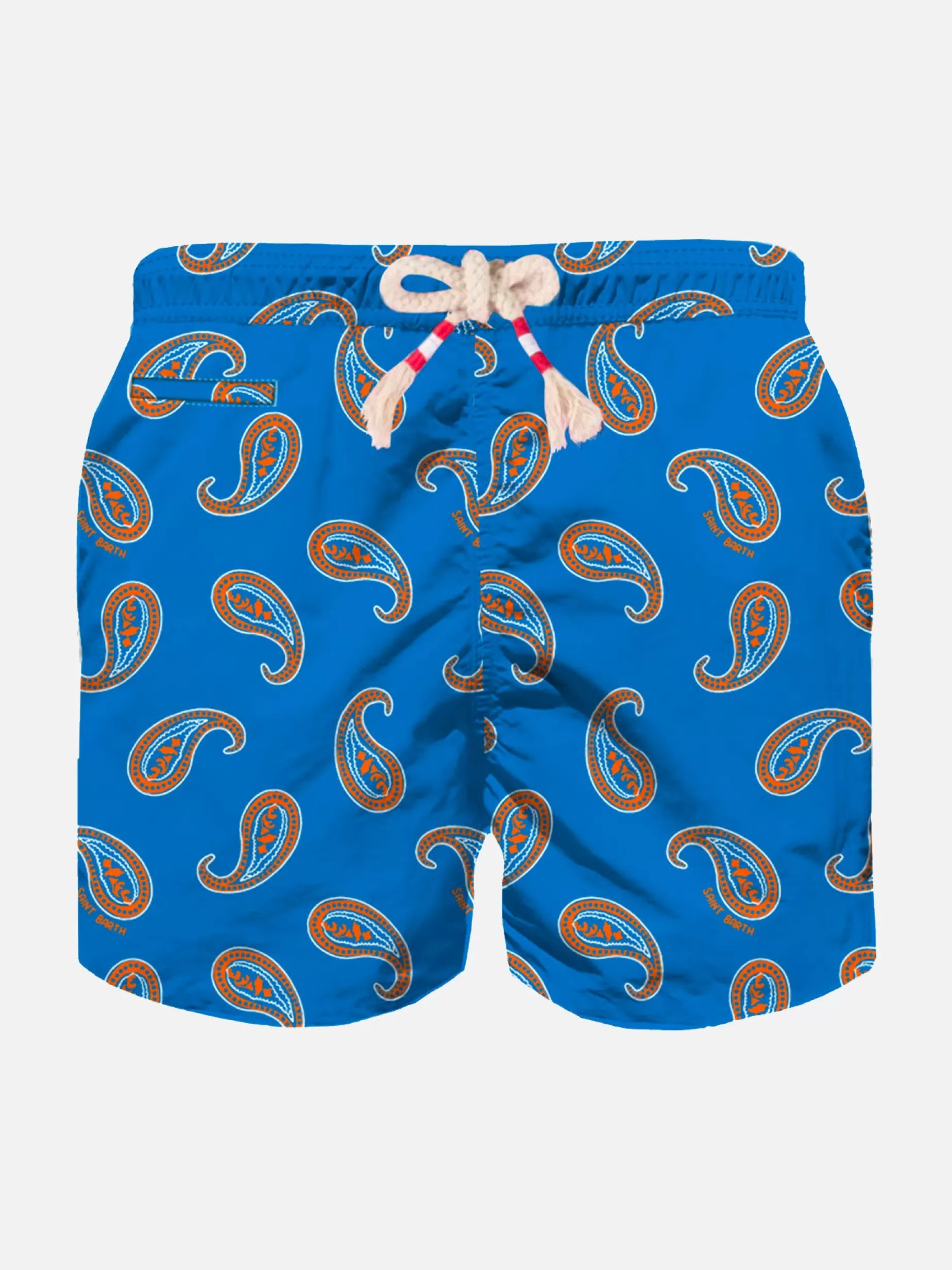 Shop Costume da bagno da bambino stampa paisley bluette Beachwear