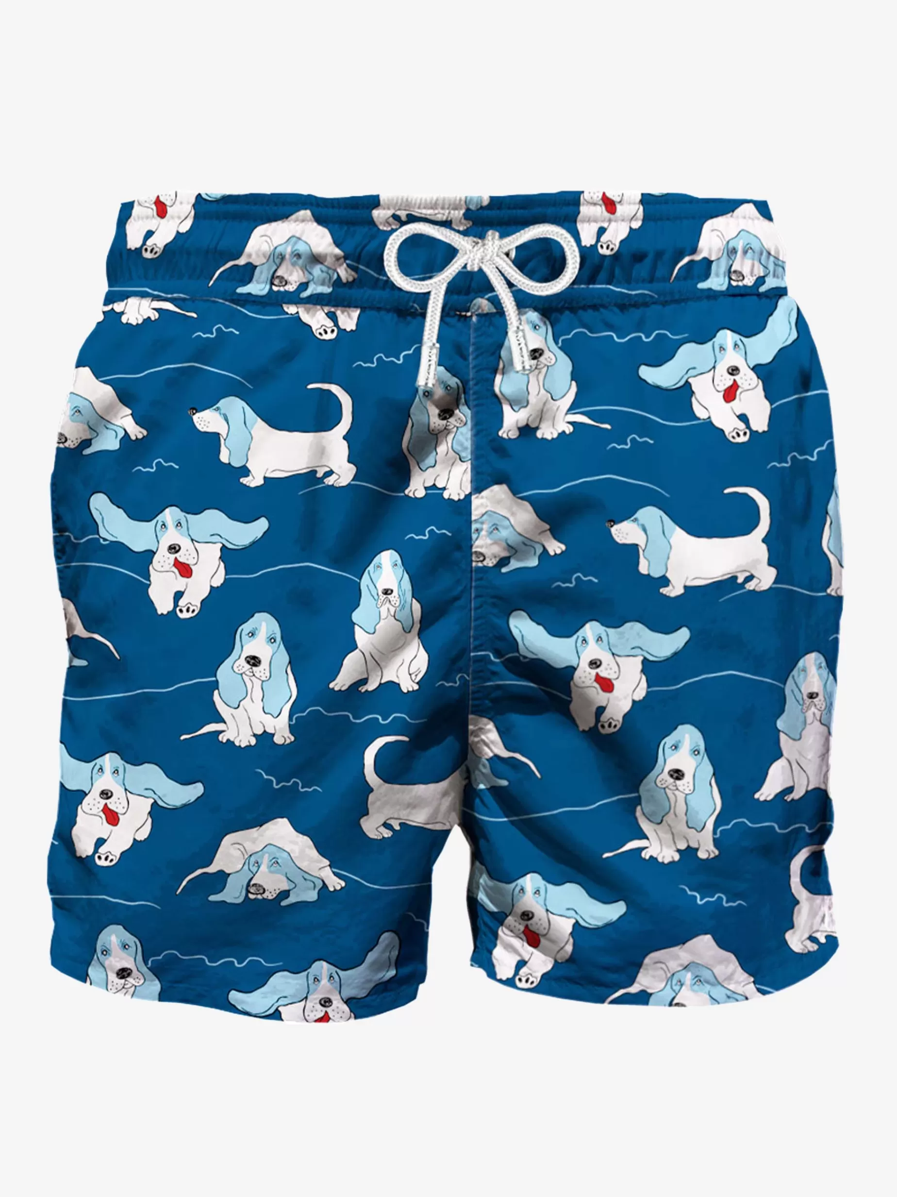 Best Sale Costume da bagno da uomo Basset Hound Uomo Costumi Mare Stampati | Tessuto Mano Pesca