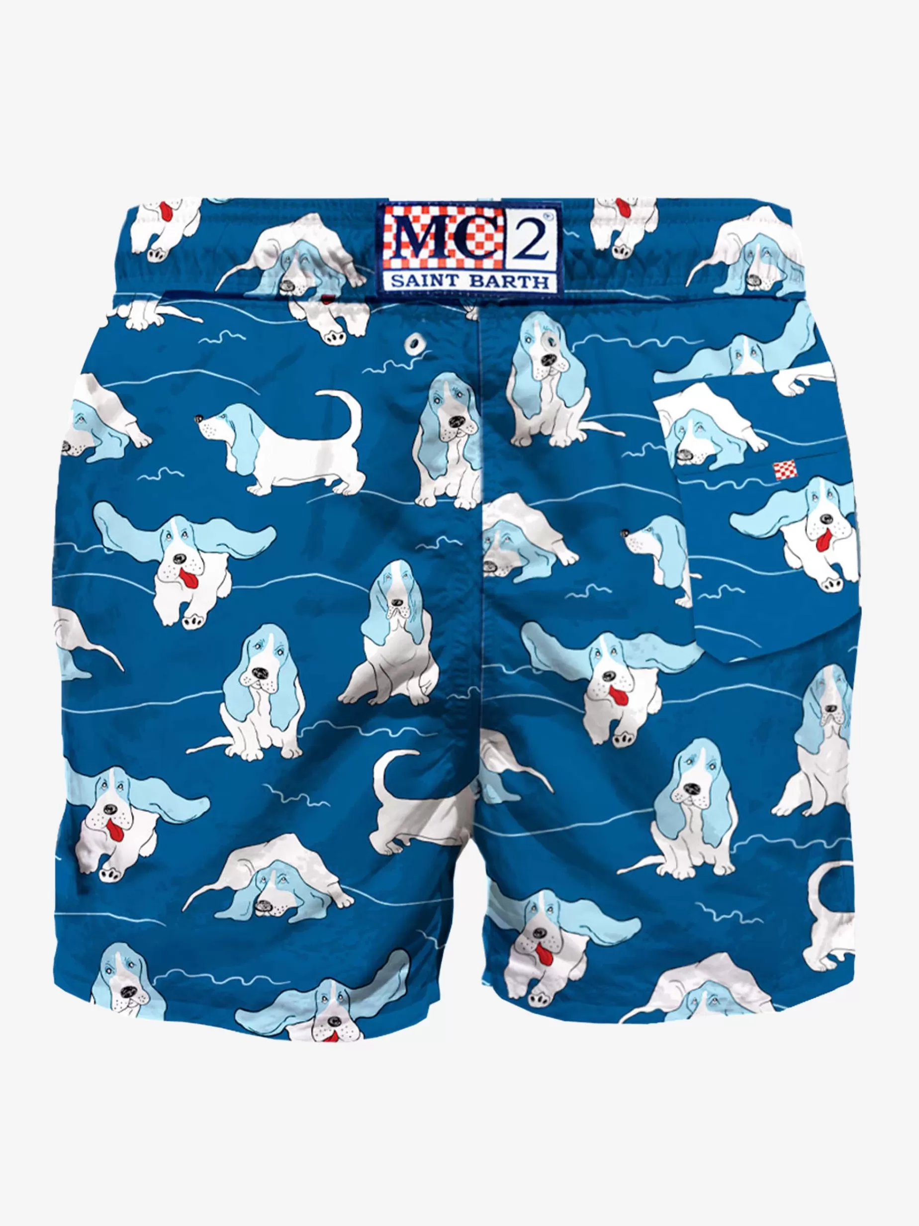 Best Sale Costume da bagno da uomo Basset Hound Uomo Costumi Mare Stampati | Tessuto Mano Pesca