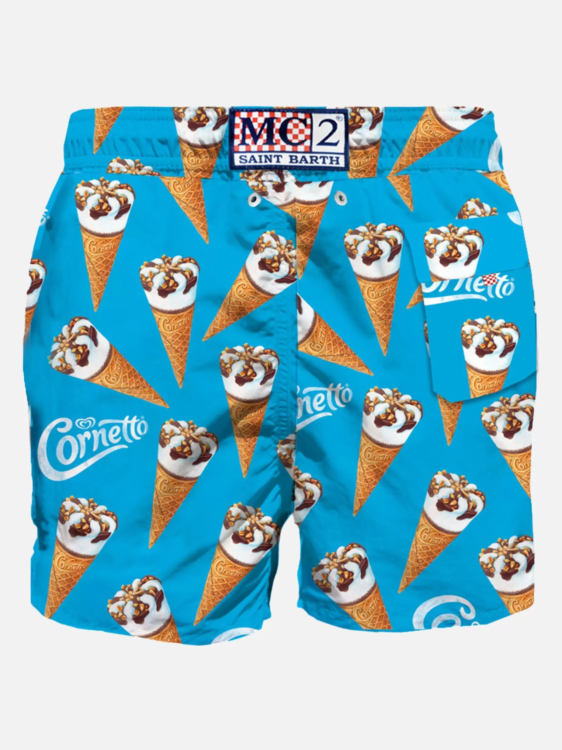 Best Costume da bagno da uomo classico con stampa Algida | ALGIDA® EDIZIONE SPECIALE Uomo Costumi Mare Stampati | Tessuto Mano Pesca