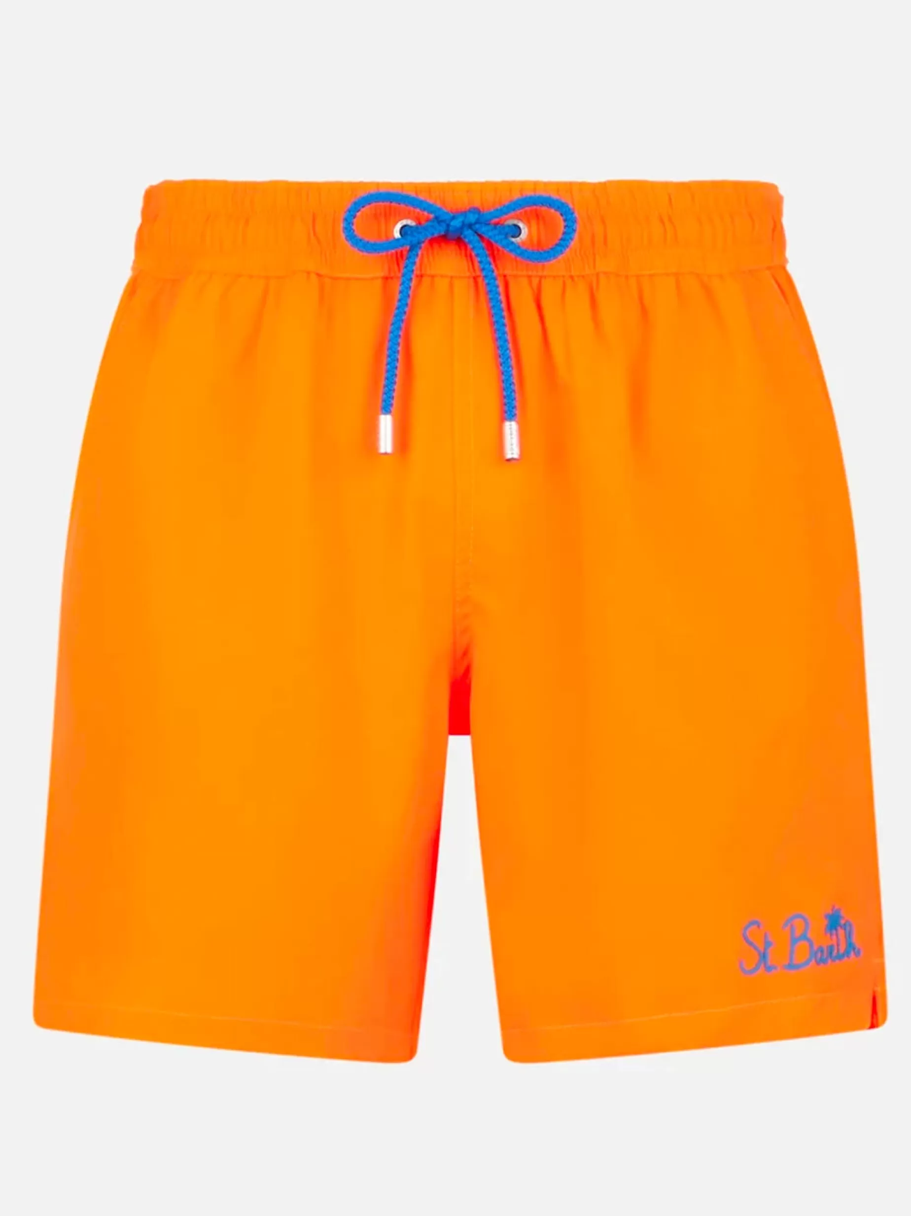 Flash Sale Costume da bagno da uomo comfort arancio fluo Uomo Costumi Mare Tinta Unita