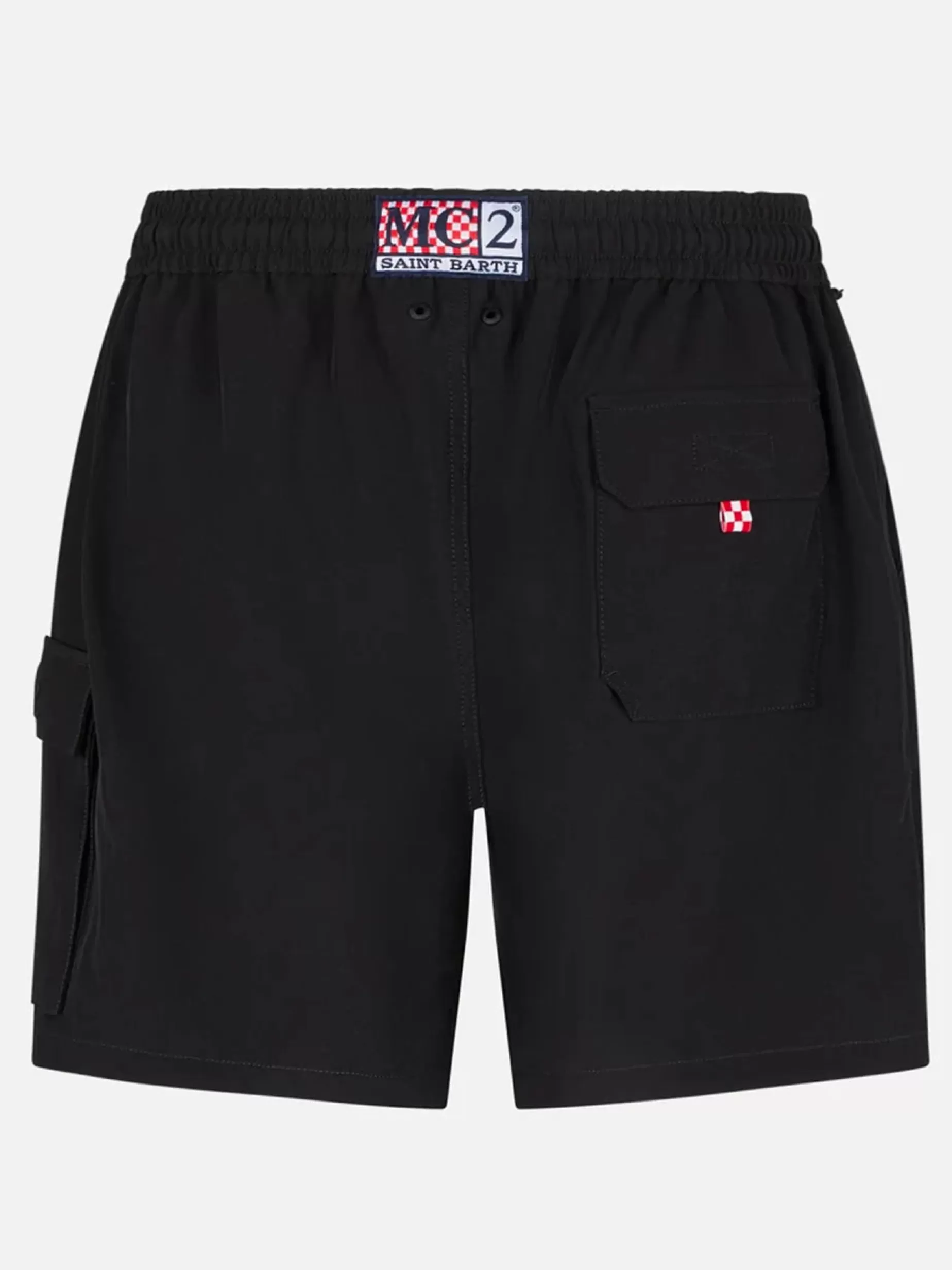 Cheap Costume da bagno da uomo comfort ed elasticizzato nero Uomo Costumi Mare Tinta Unita