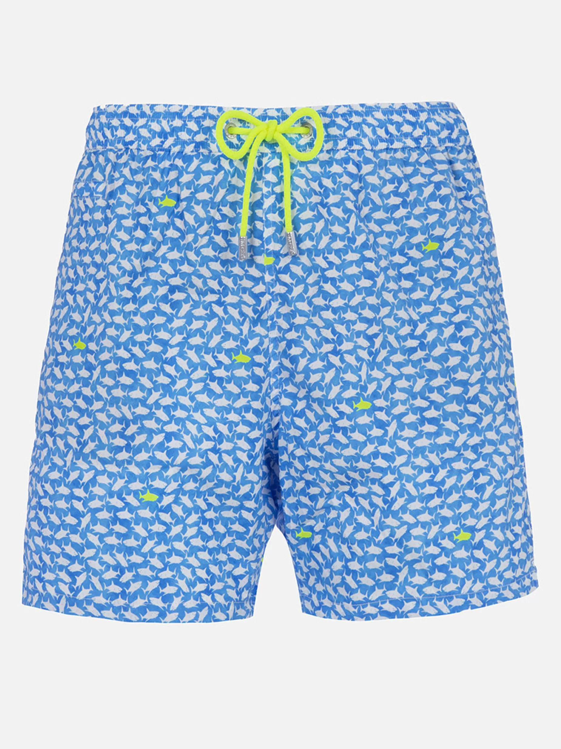 Best Costume da bagno da uomo Comfort Light con stampa squali Uomo Costumi Mare Microfantasia