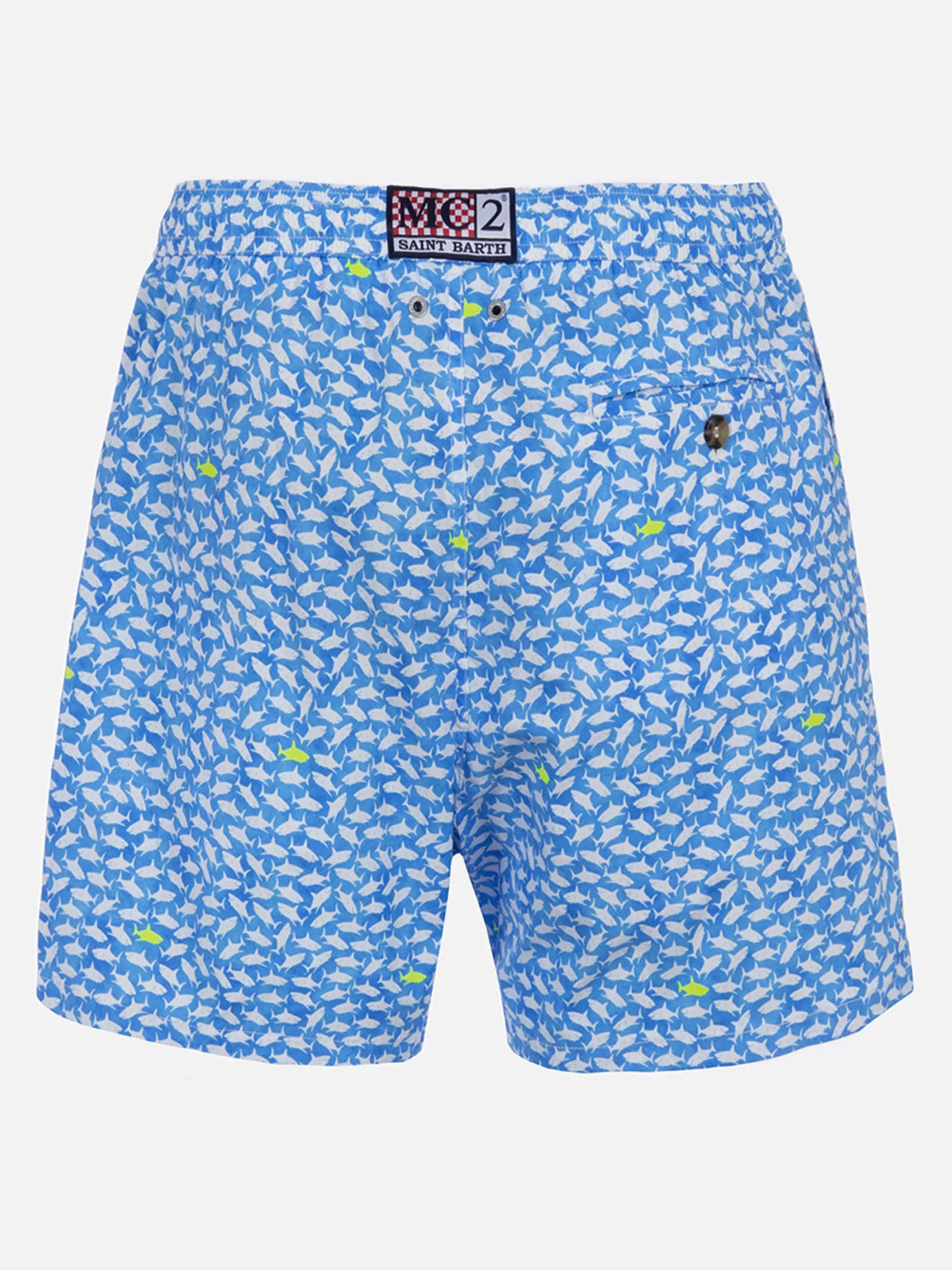Best Costume da bagno da uomo Comfort Light con stampa squali Uomo Costumi Mare Microfantasia