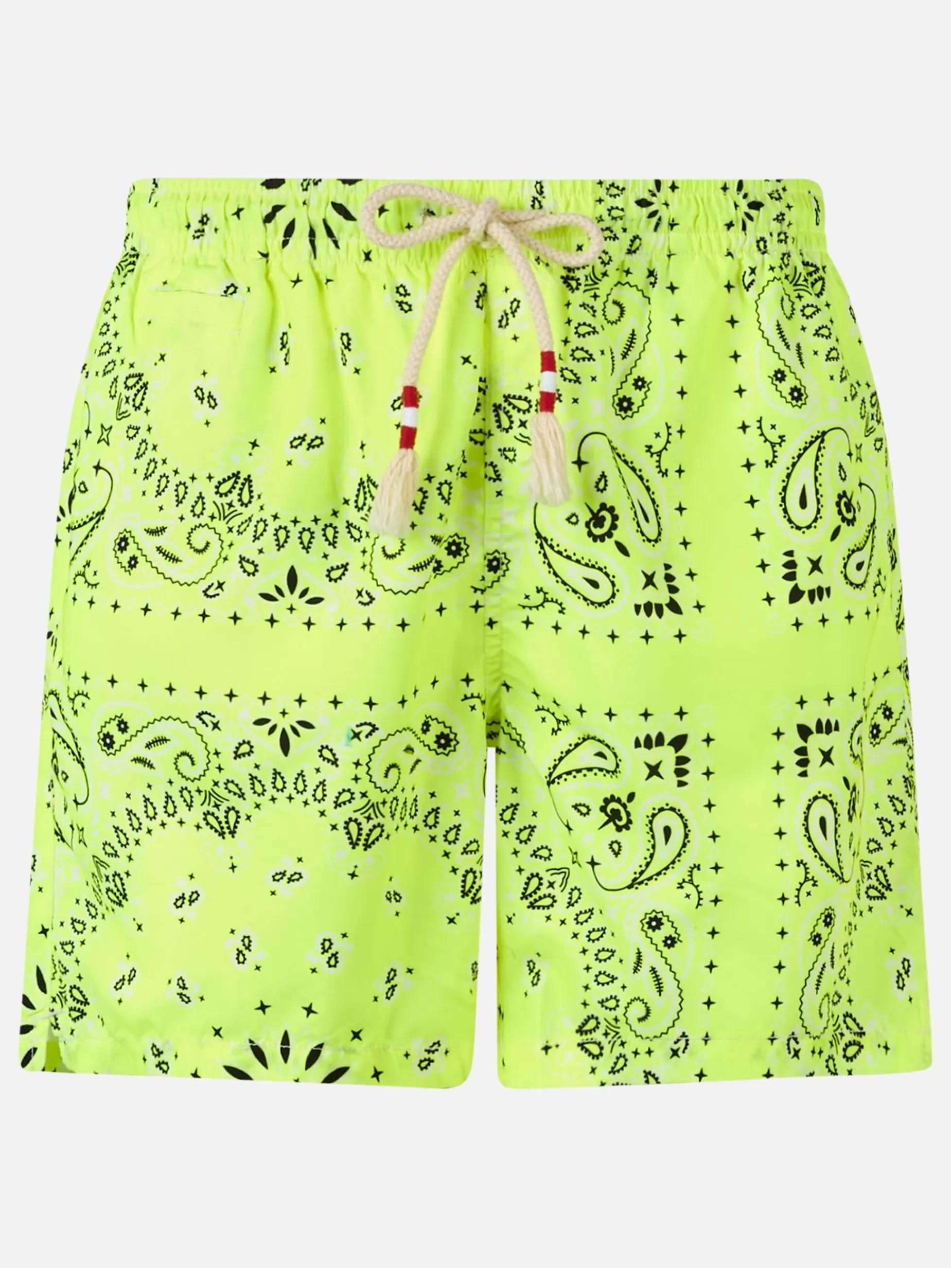 Cheap Costume da bagno da uomo con stampa bandana giallo fluo Uomo Costumi Mare Stampati | Tessuto Mano Pesca