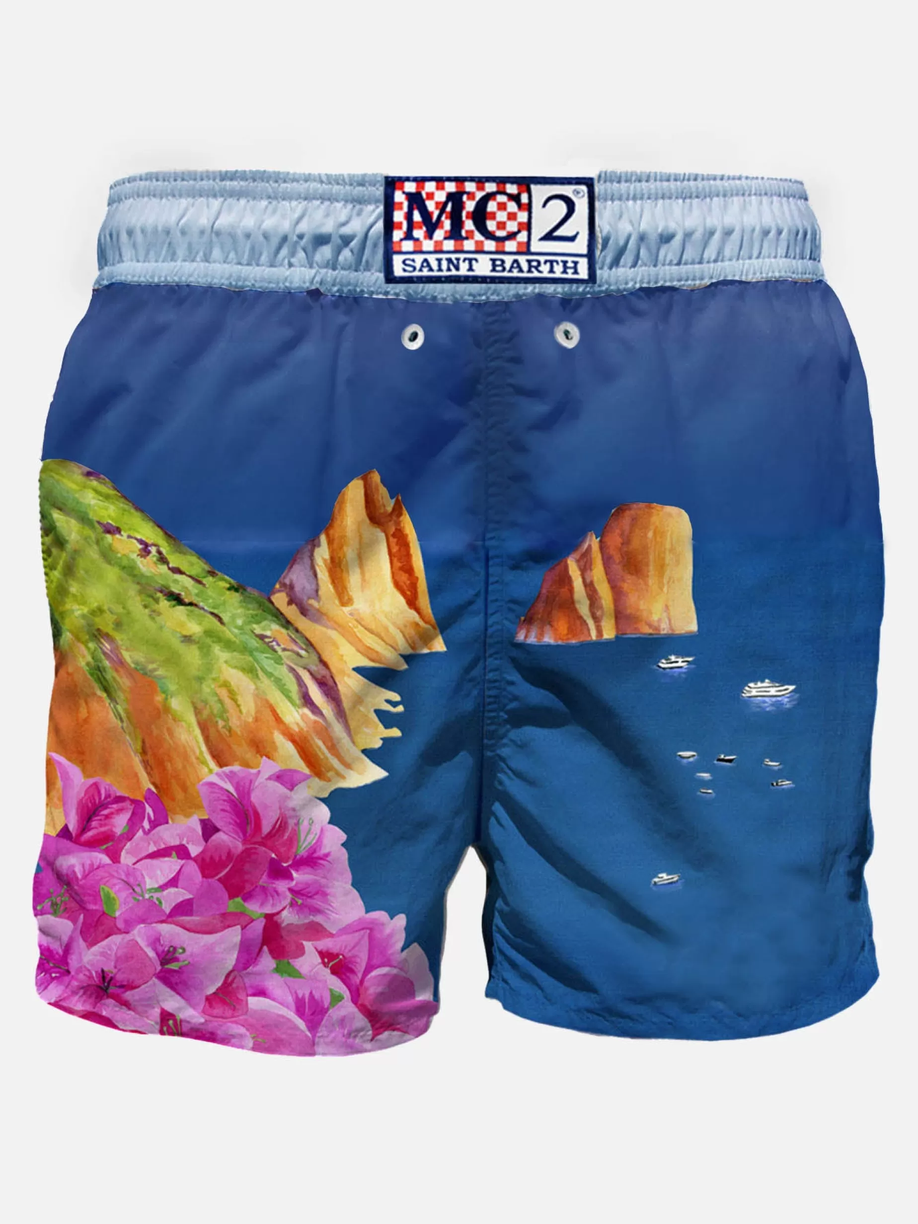 Best Sale Costume da bagno da uomo con stampa Capri Uomo Costumi Mare Stampati | Tessuto Mano Pesca