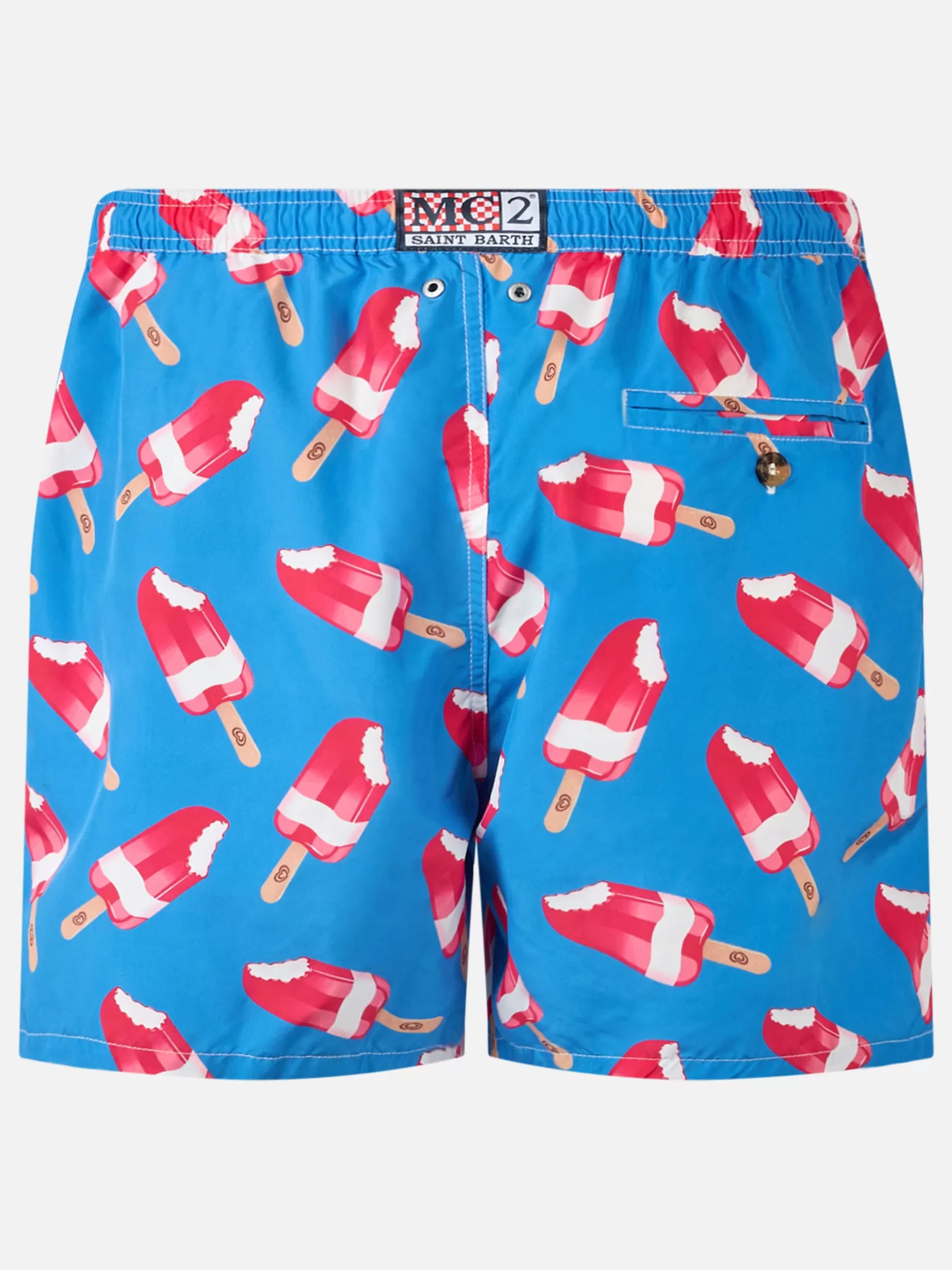Shop Costume da bagno da uomo con stampa Fior di Fragola | Algida® Edizione Speciale Uomo Costumi Mare Stampati | Tessuto Leggero