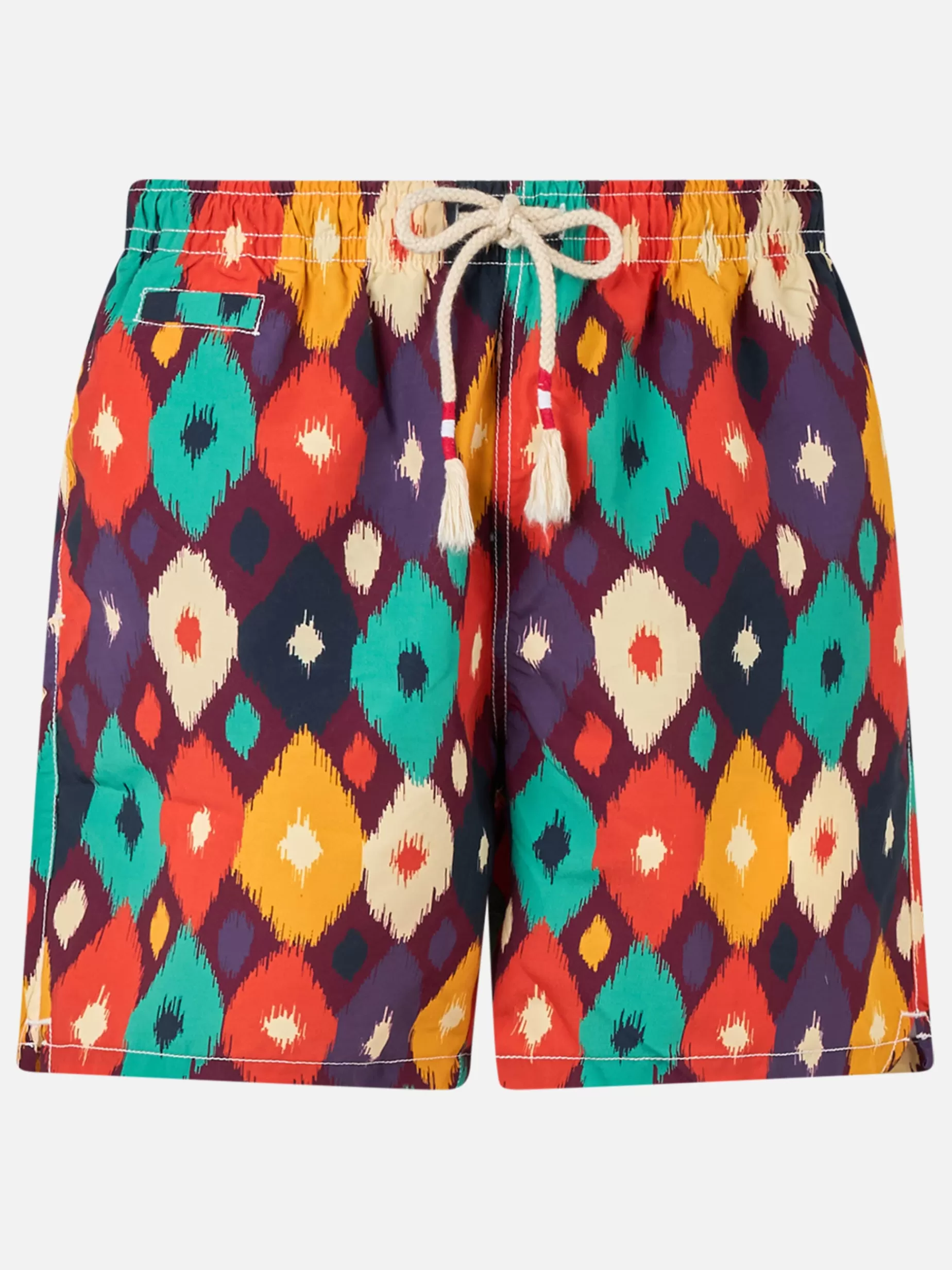 Cheap Costume da bagno da uomo di media lunghezza multicolore ikat Caprese Uomo Costumi Mare Stampati | Tessuto Mano Pesca