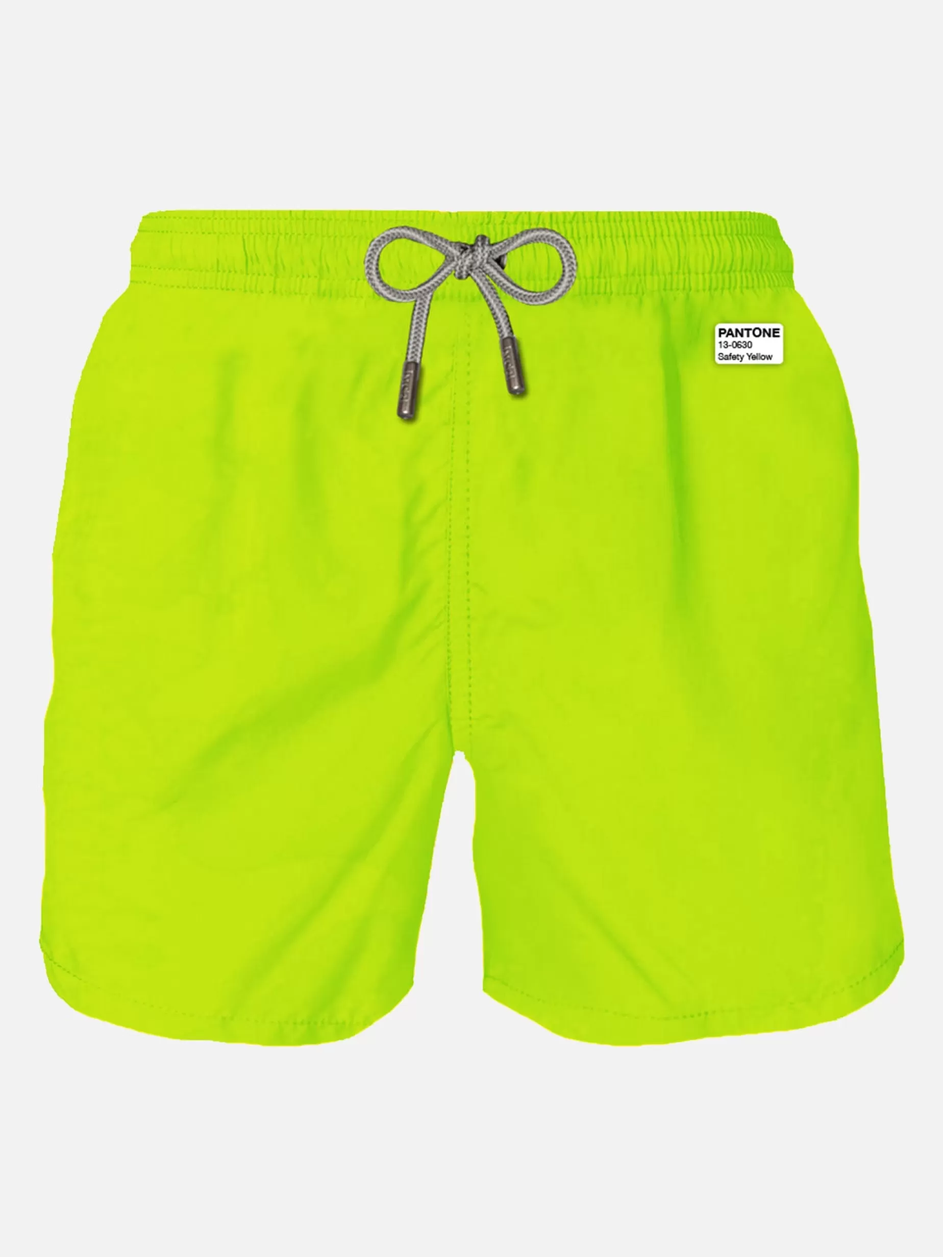 Clearance Costume da bagno da uomo giallo fluo | EDIZIONE SPECIALE PANTONE® Uomo Costumi Mare Tinta Unita | Tessuto Leggero