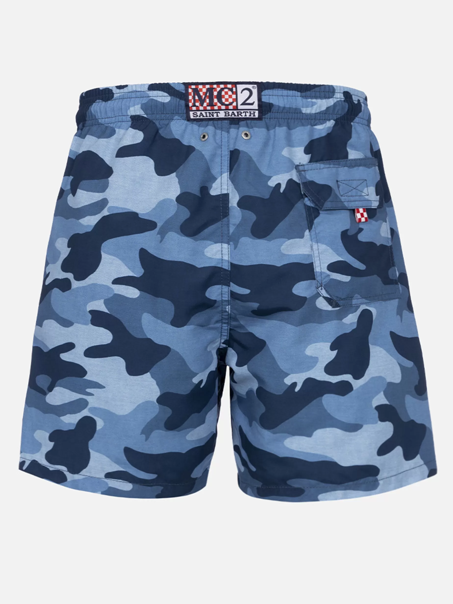 Sale Costume da bagno da uomo Gustavia di lunghezza media con stampa mimetica Uomo Costumi Mare Stampati | Tessuto Mano Pesca